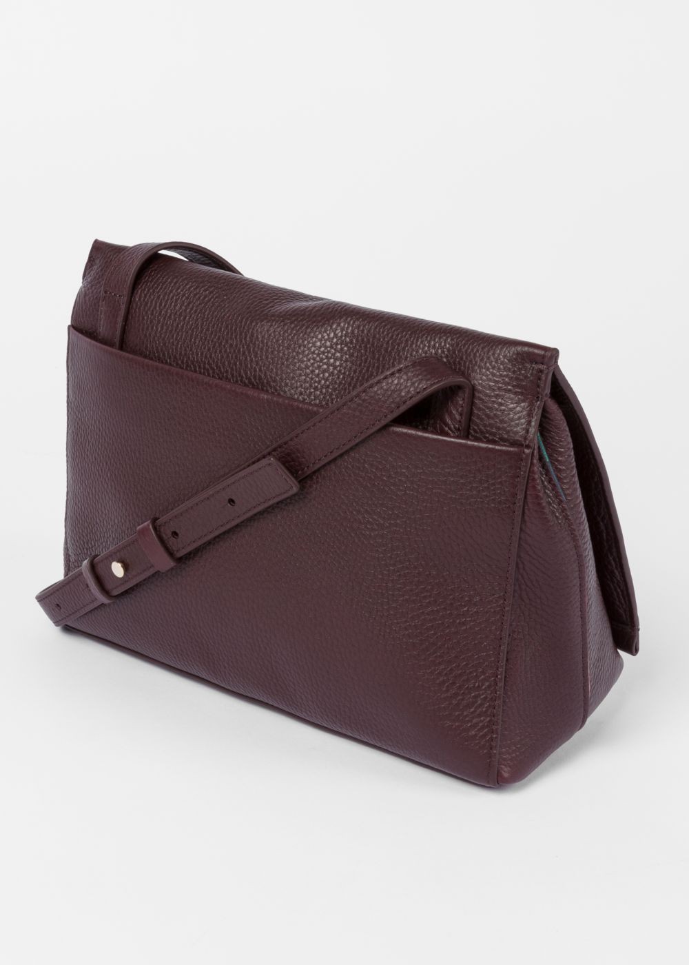 Paul Smith Women's Burgundy T-Bar Leather Shoulder Bag