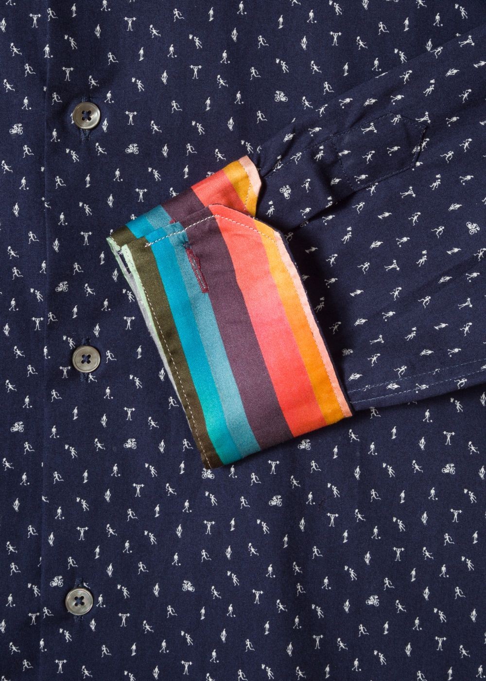 Paul Smith Men's Tailored-Fit Dark Navy 'athletics' Print Cotton T-Shirt