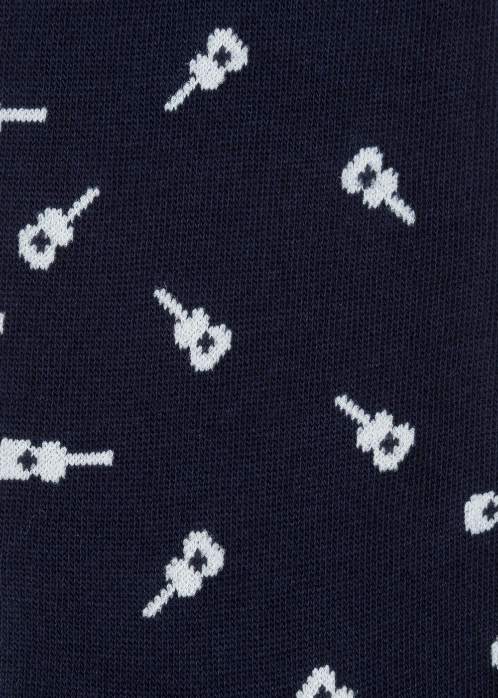 Paul Smith Men's Navy Guitar Pattern Socks