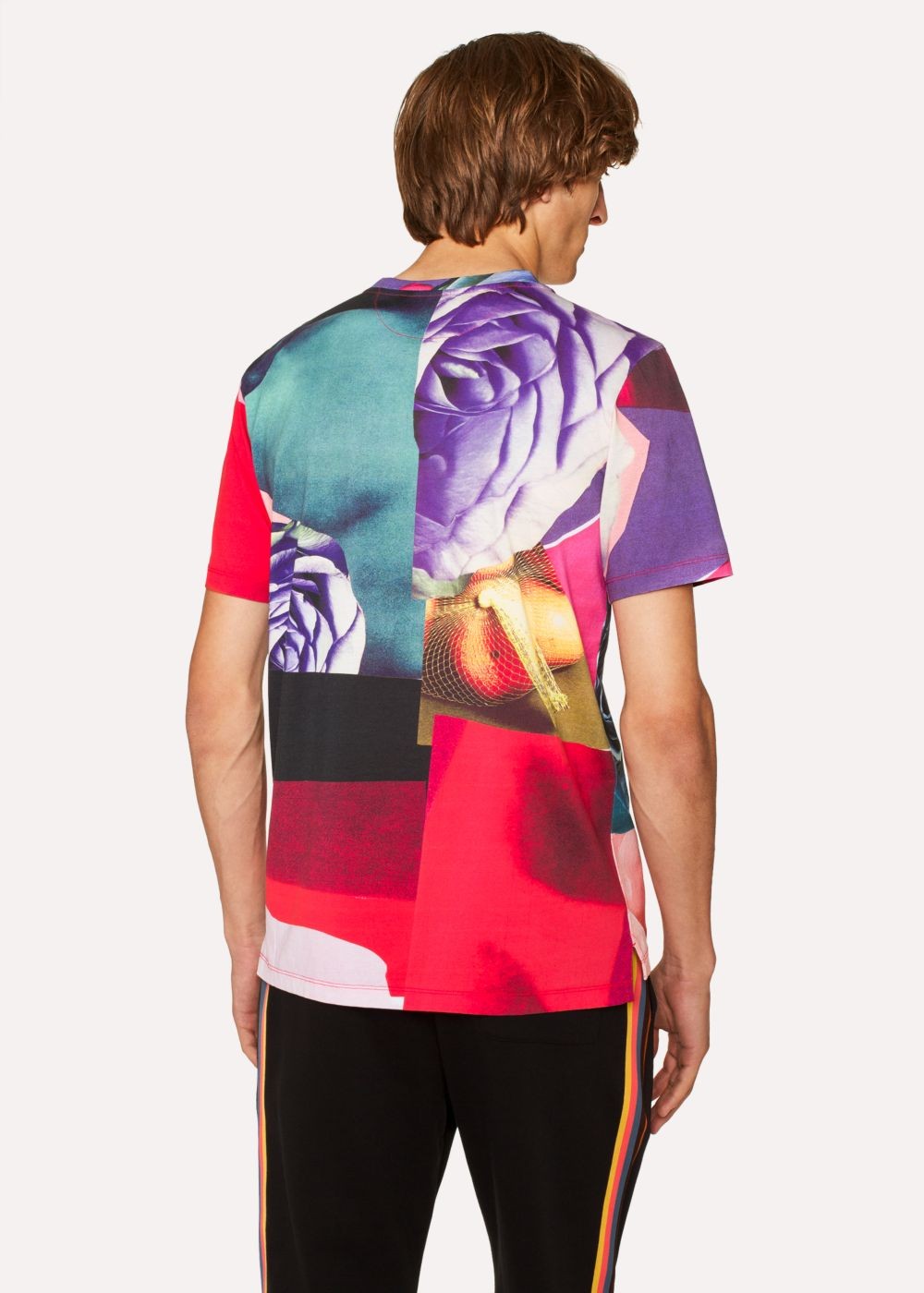 Paul Smith Men's 'rose Collage' Print shirt