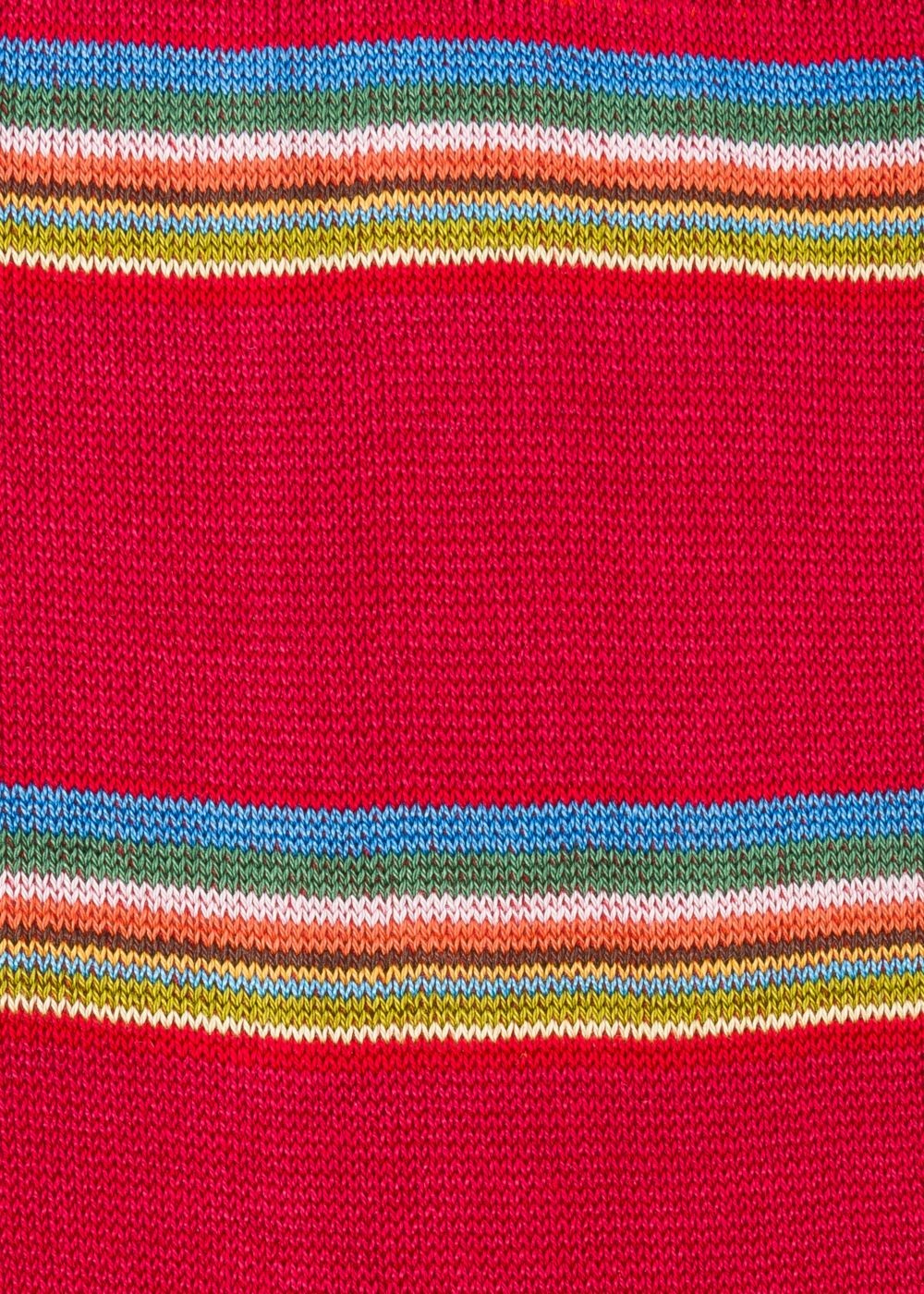 Paul Smith Mens's Red Multi-Coloured Block Stripe Socks