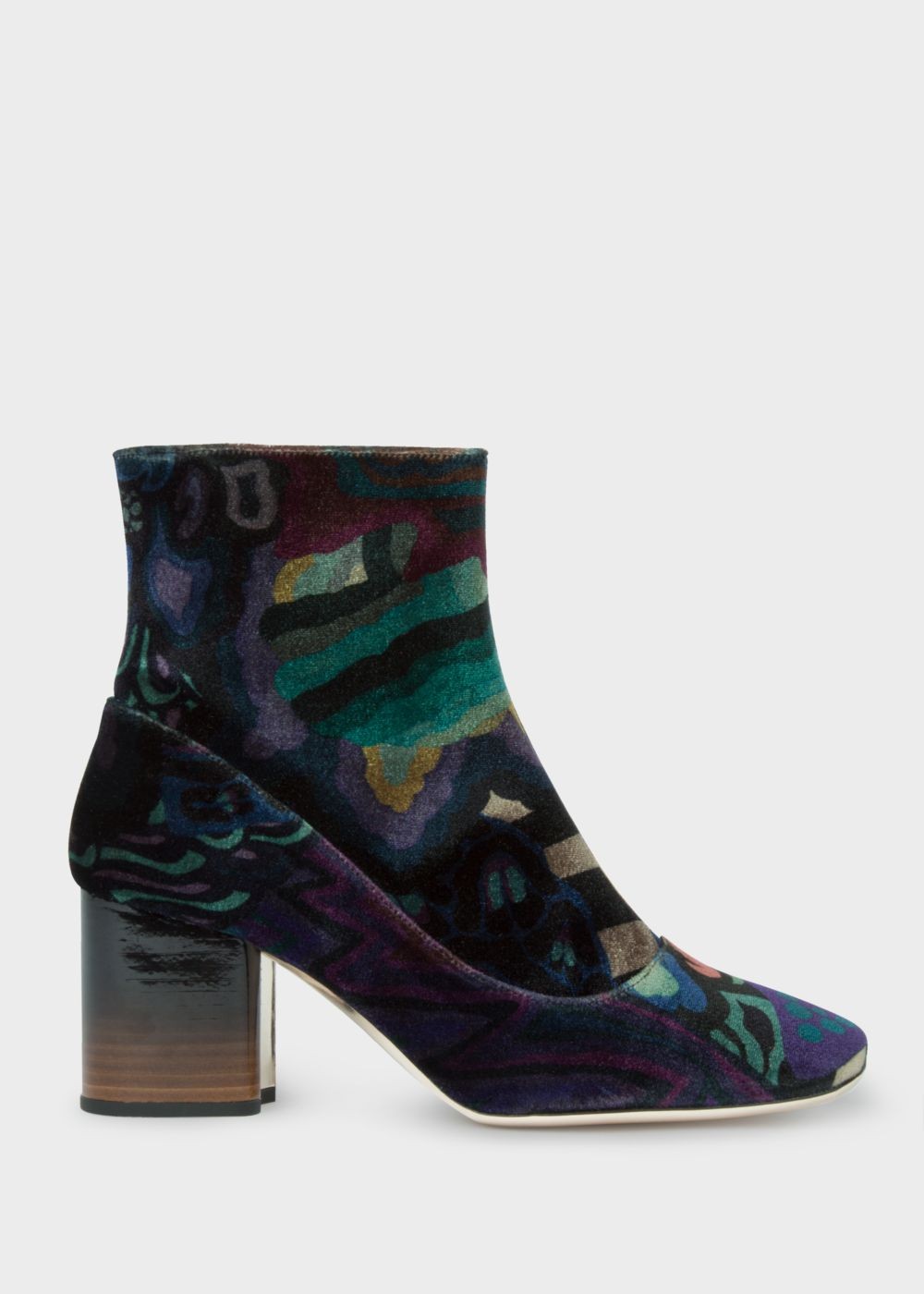 Paul Smith Women'S 'dreamer' Print Velvet 'Nira' Boots