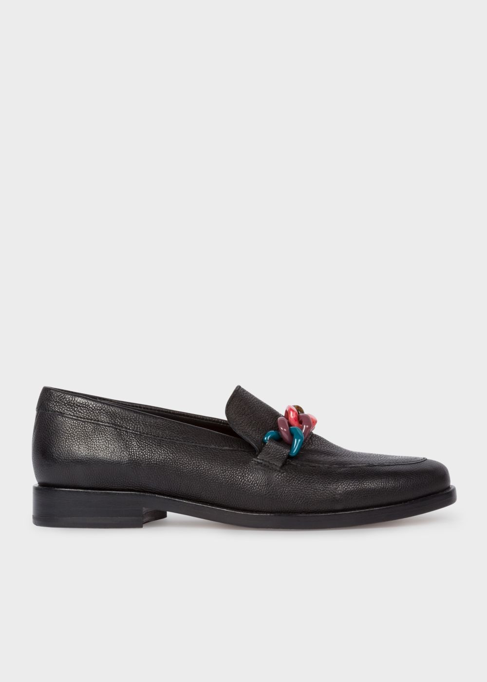 Paul Smith Women's Black Calf Leather 'cora' Loafers Trainers