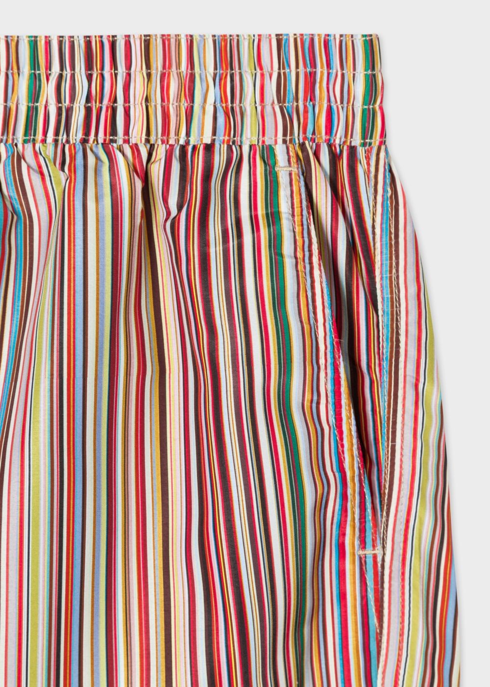 Paul Smith Men's 'signature Stripe' Print Swim Shorts