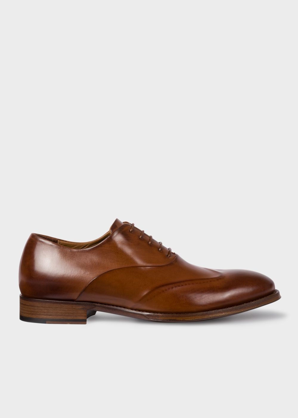 Paul Smith Men's Tan Calf Leather 'lomax' Oxford Trainers