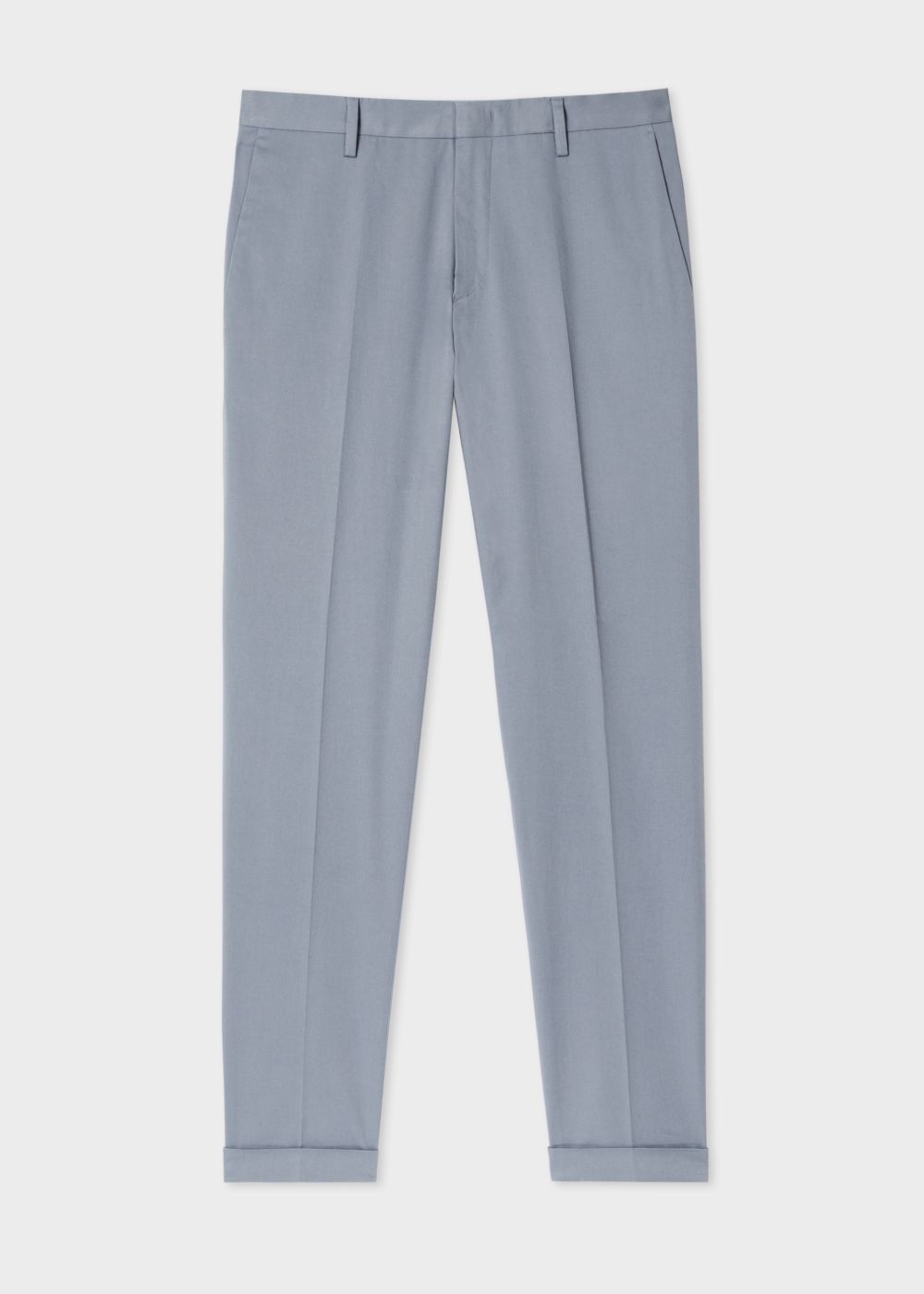 Paul Smith Men's Slim-Fit Light Blue Stretch-Cotton Pants