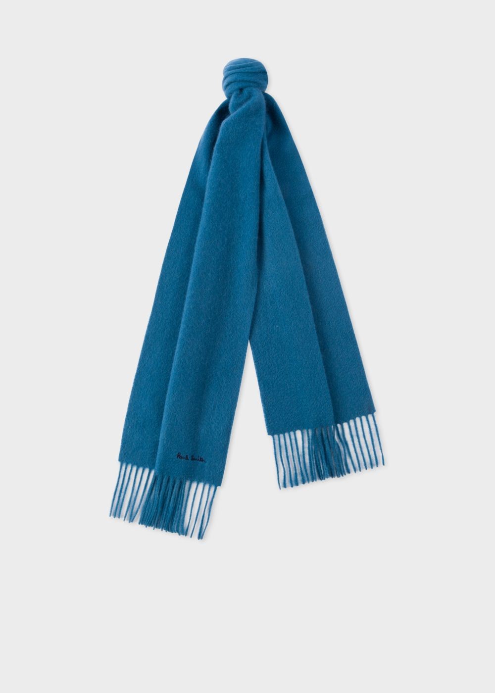 Paul Smith Petrol Blue Cashmere Scarf Womens