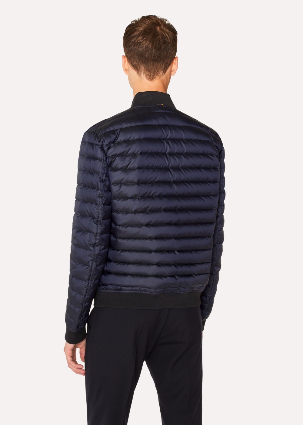 Paul Smith Mens's Navy Down-Filled Bomber Jacket