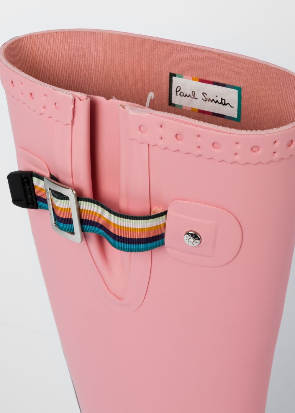 Paul Smith Lady's Pink Rubber 'idella' Wellington Boots