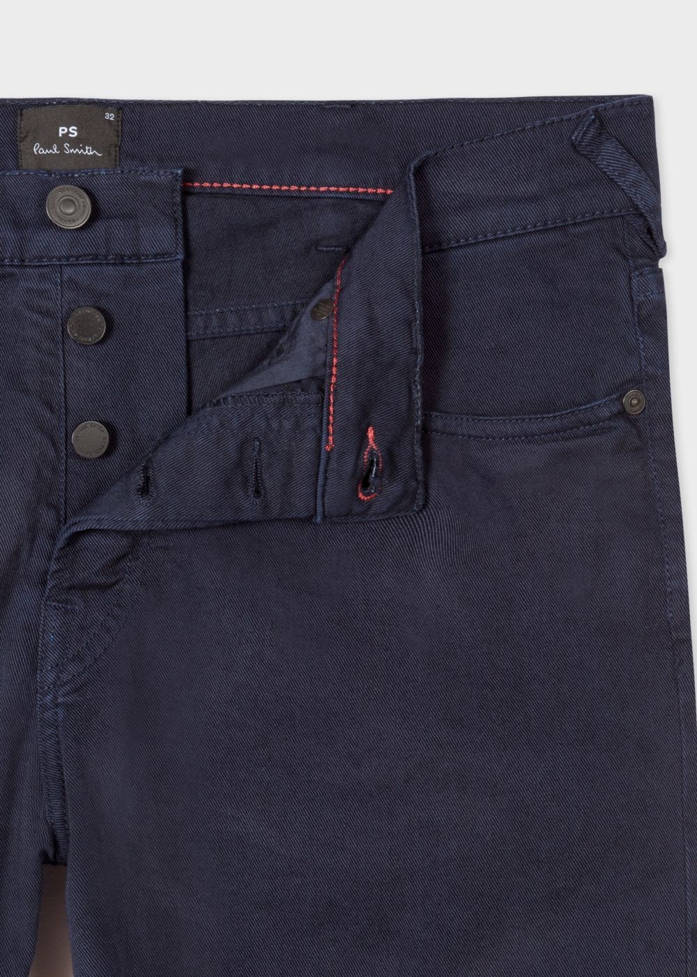 Paul Smith Men's Navy Garment-Dyed Denim Shorts