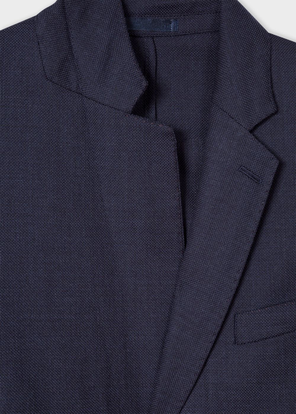 Paul Smith Men's Slim-Fit Navy Wool-Hopsack Unlined Blazer Clothing