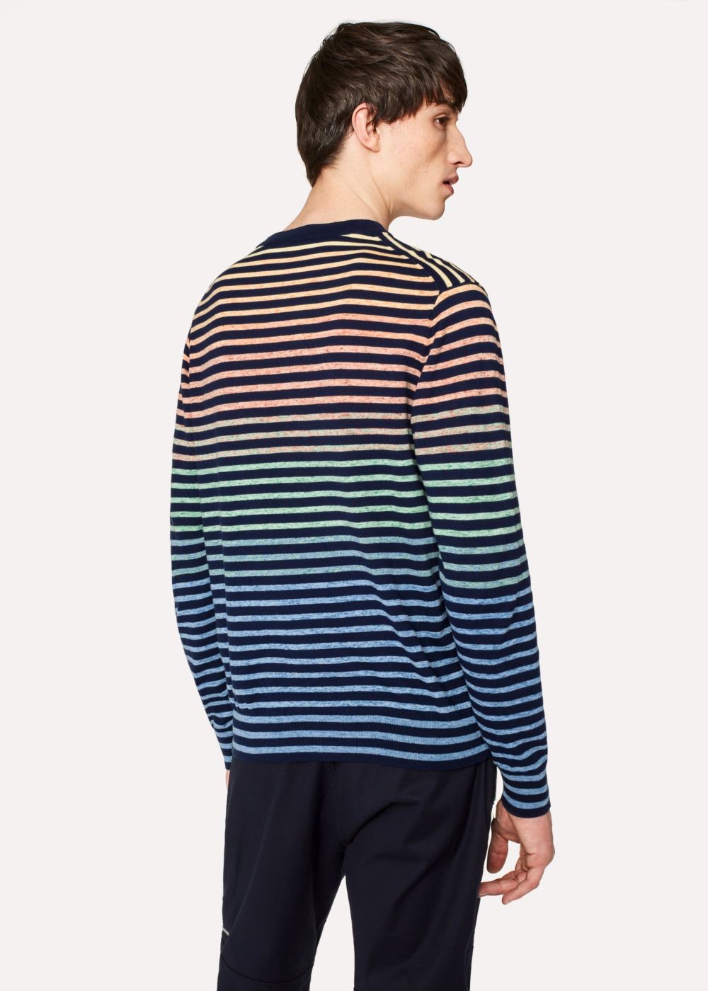 Paul Smith Men's Multi-Colour Gradient Stripe Sweater
