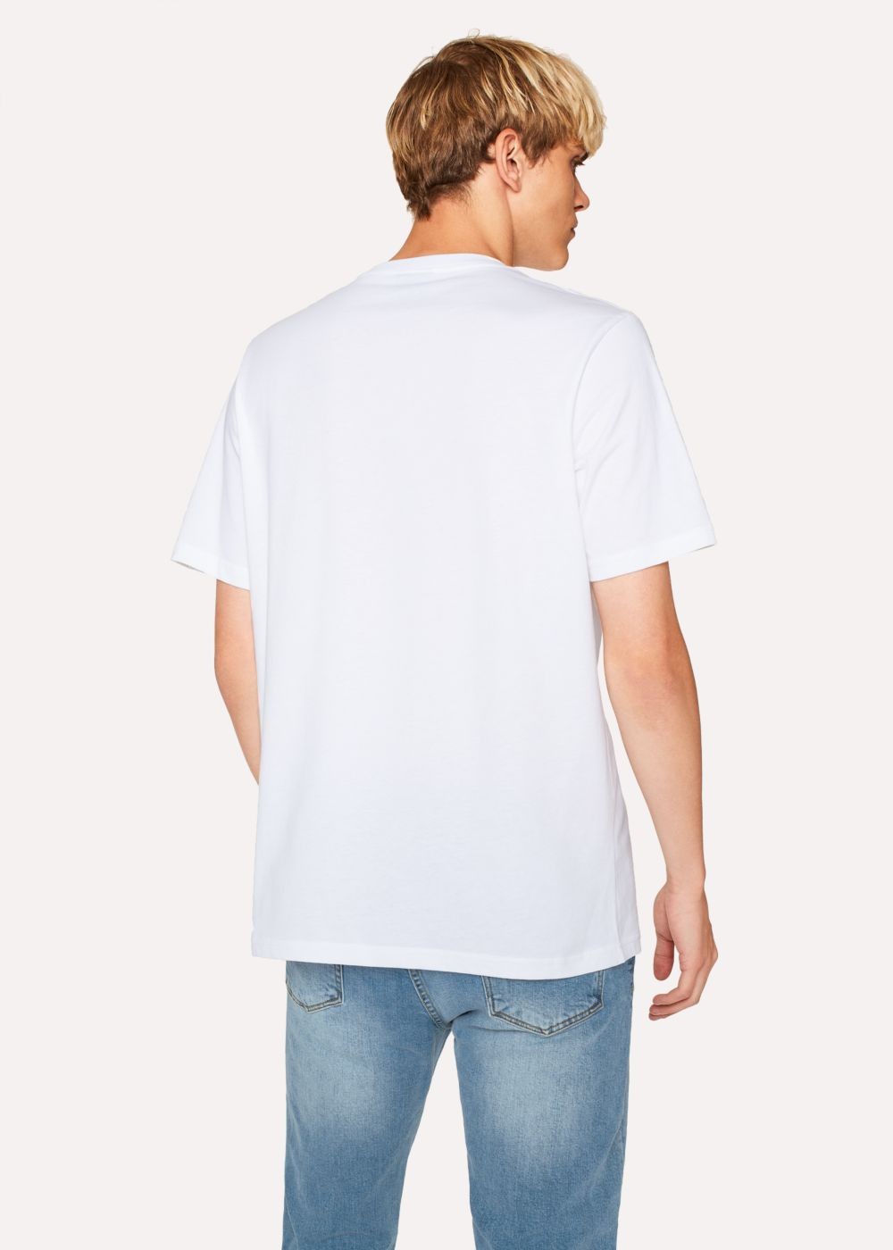 Paul Smith Men's White 'goal!' Print T-Shirt