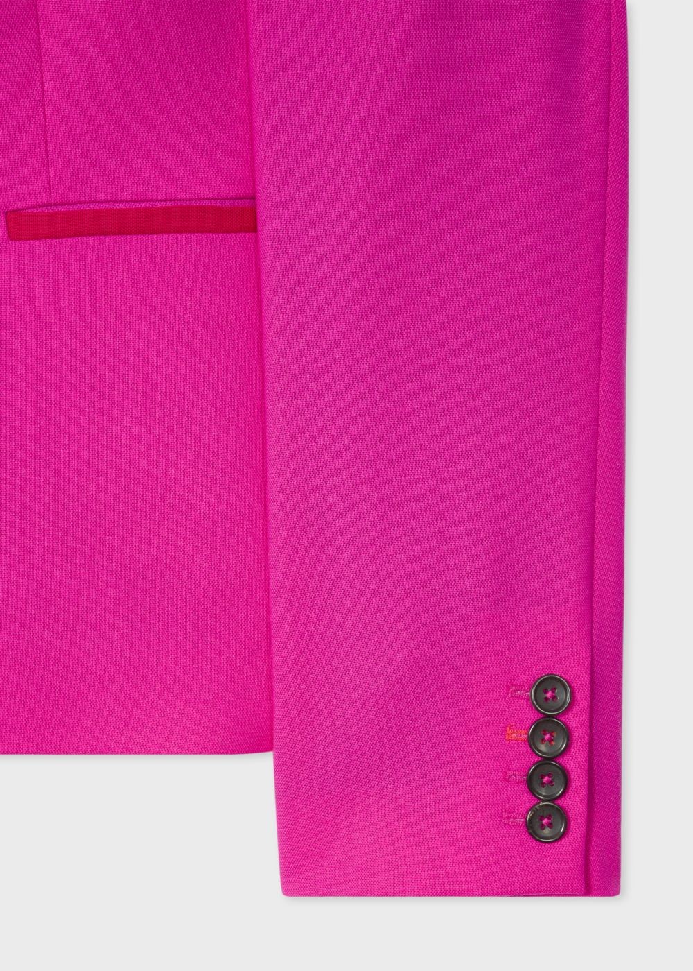 Paul Smith Womens's Fuchsia Wool-Hopsack Blazer Clothing