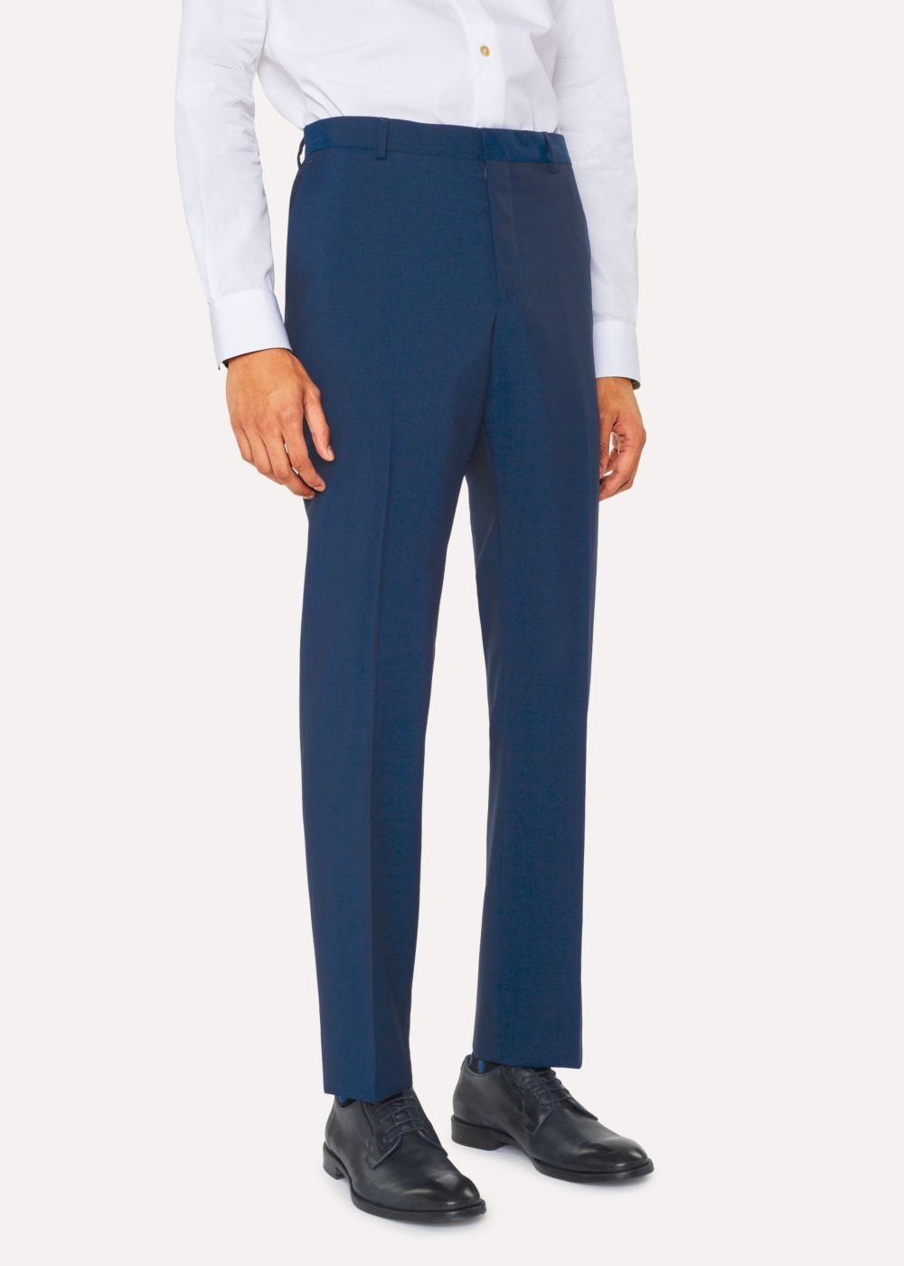 Paul Smith Men's Tailored-Fit Prussian Blue Wool-Mohair Suit