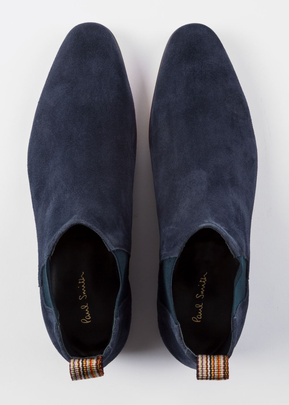 Paul Smith Men's Dark Navy Suede Leather 'marlowe' Chelsea Boots