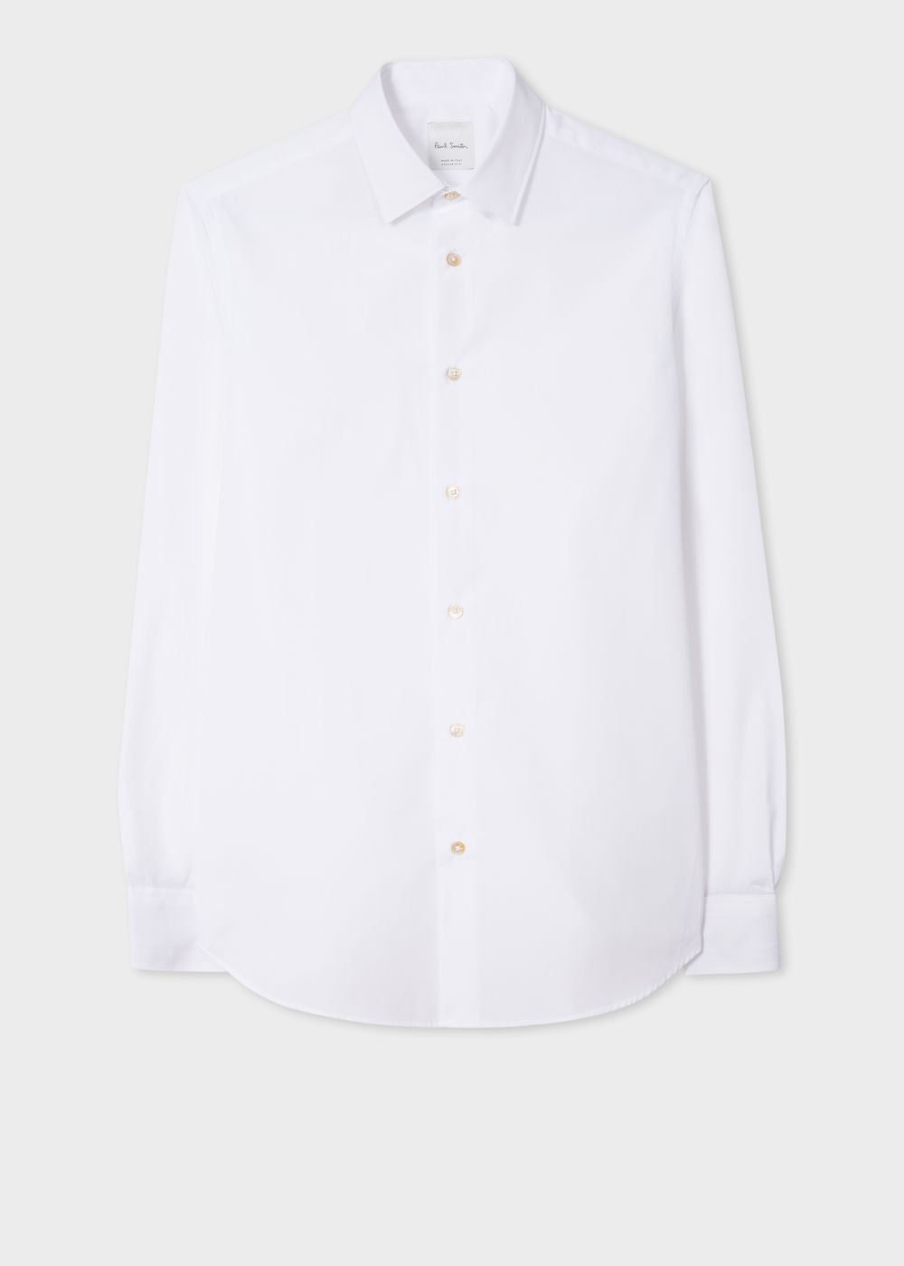 Paul Smith Men's Tailored-Fit White Cotton 'signature Stripe' Cuff Tee