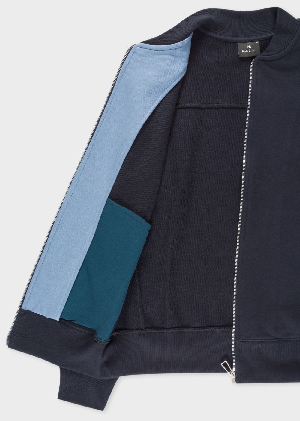 Paul Smith Men's Navy Zebra Logo Cotton Bomber Jacket