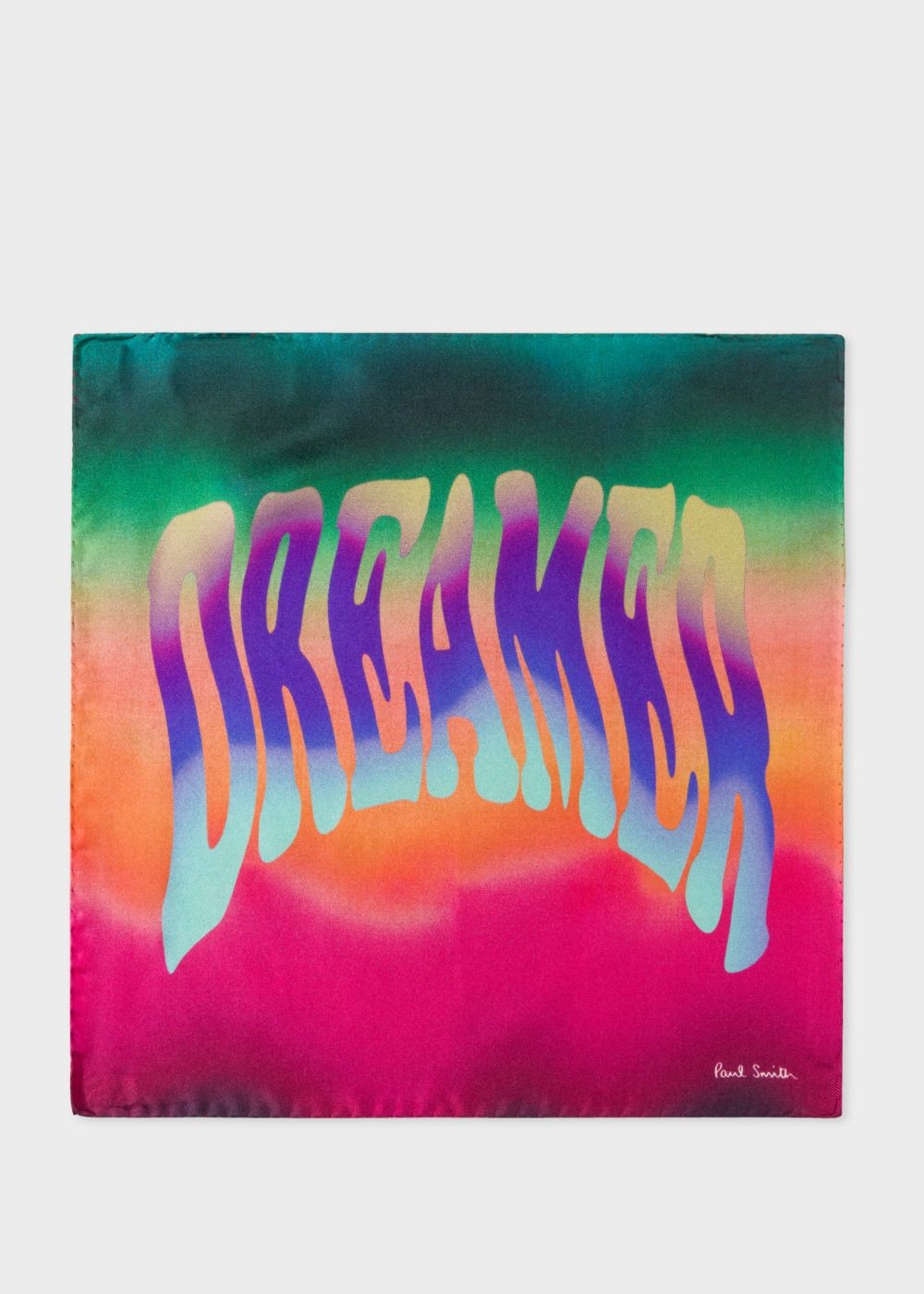 Paul Smith Men's Multi-Colour 'dreamer' Print Silk Pocket Square Accessories