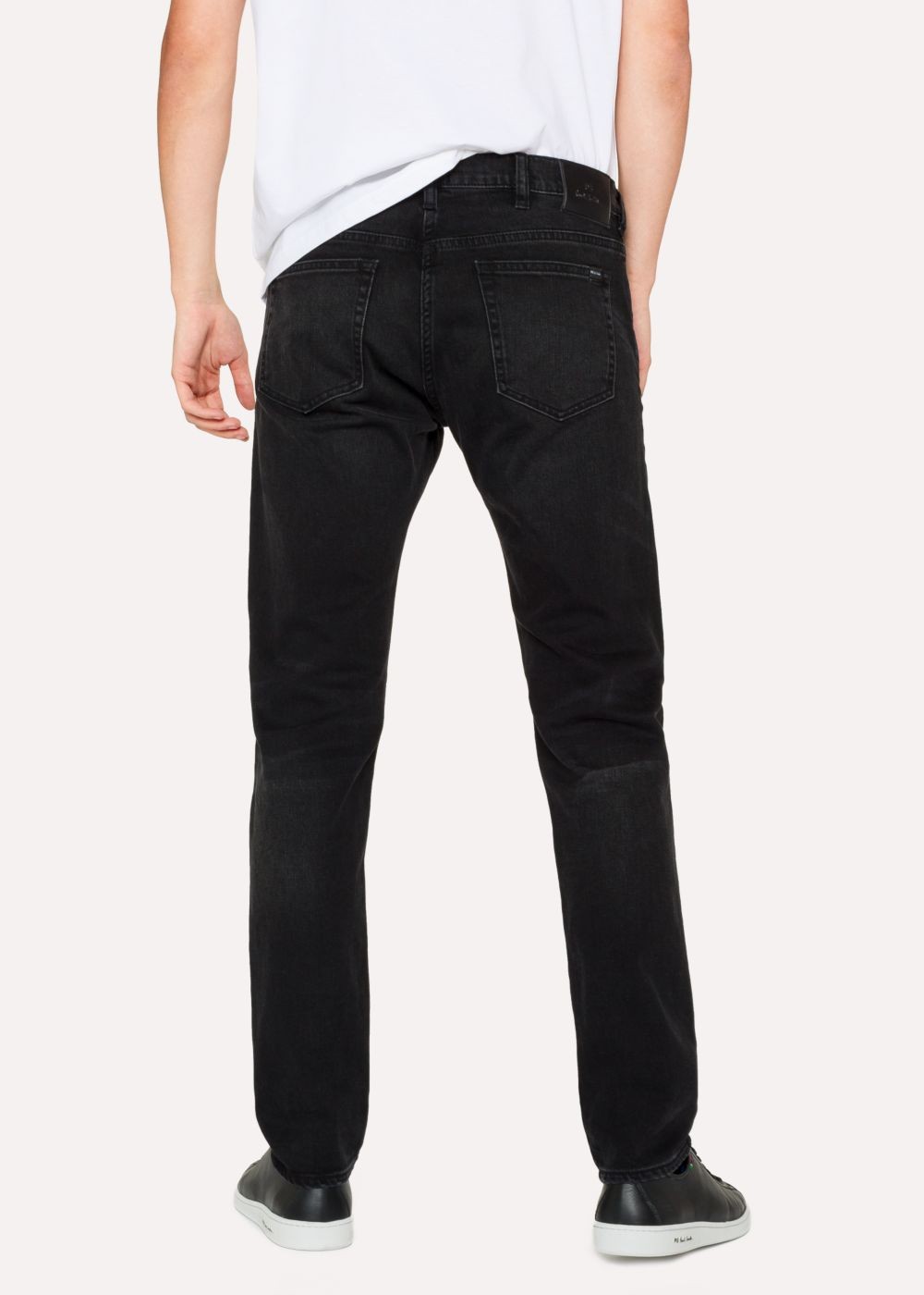 Paul Smith Men's Slim-Standard 12Oz Mid-Wash 'super Black' Stretch-Cotton Jeans