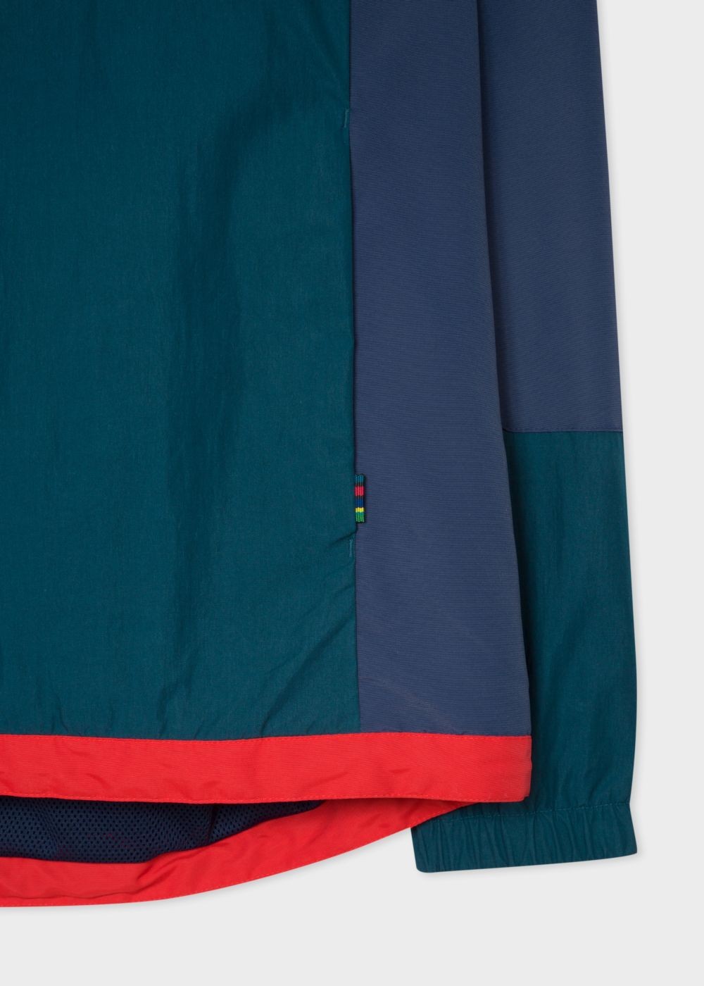 Paul Smith Men's Navy And Red Showerproof Anorak With Contrast Panels Clothing