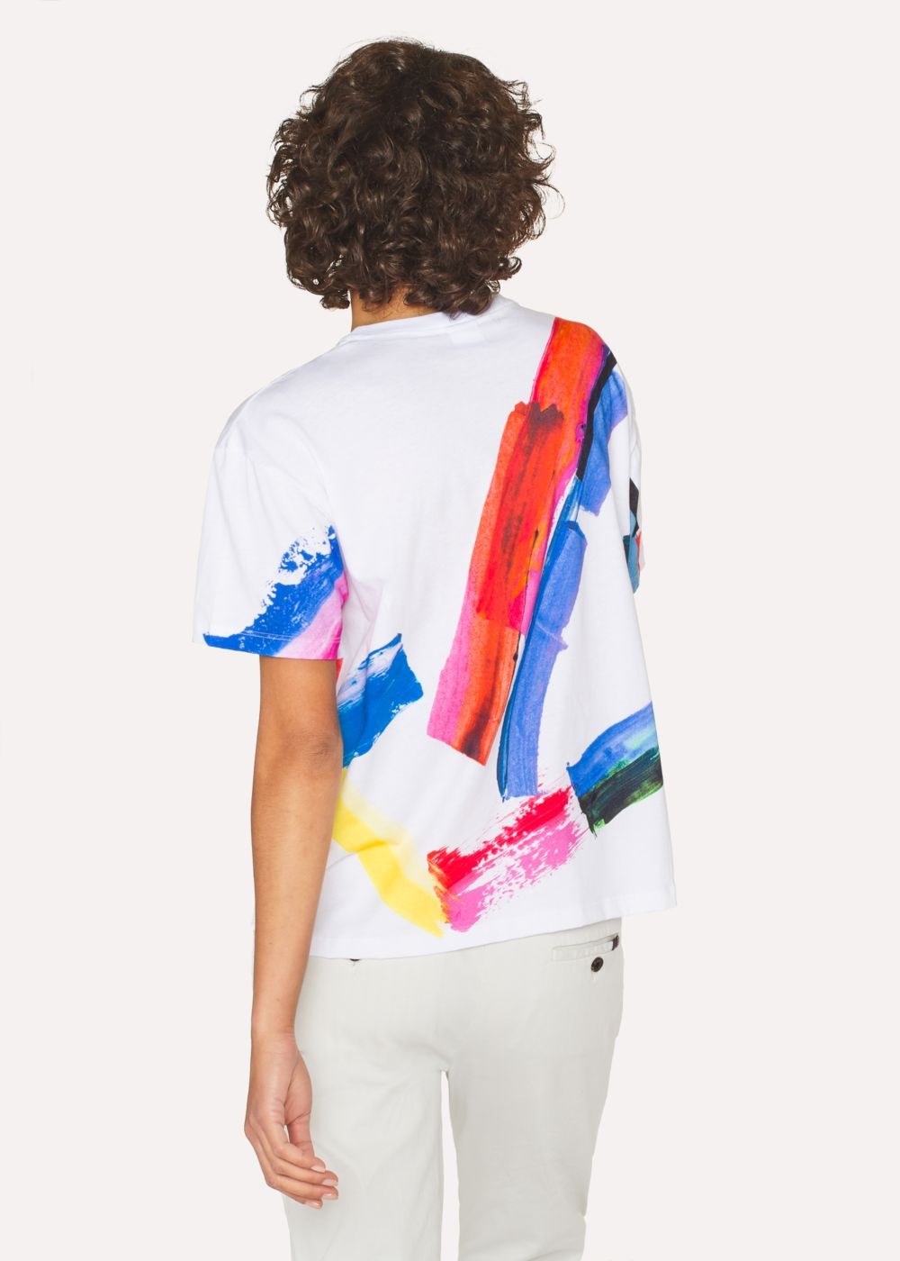 Paul Smith Lady's Multi-Colour 'paint Strokes' Print Shirt