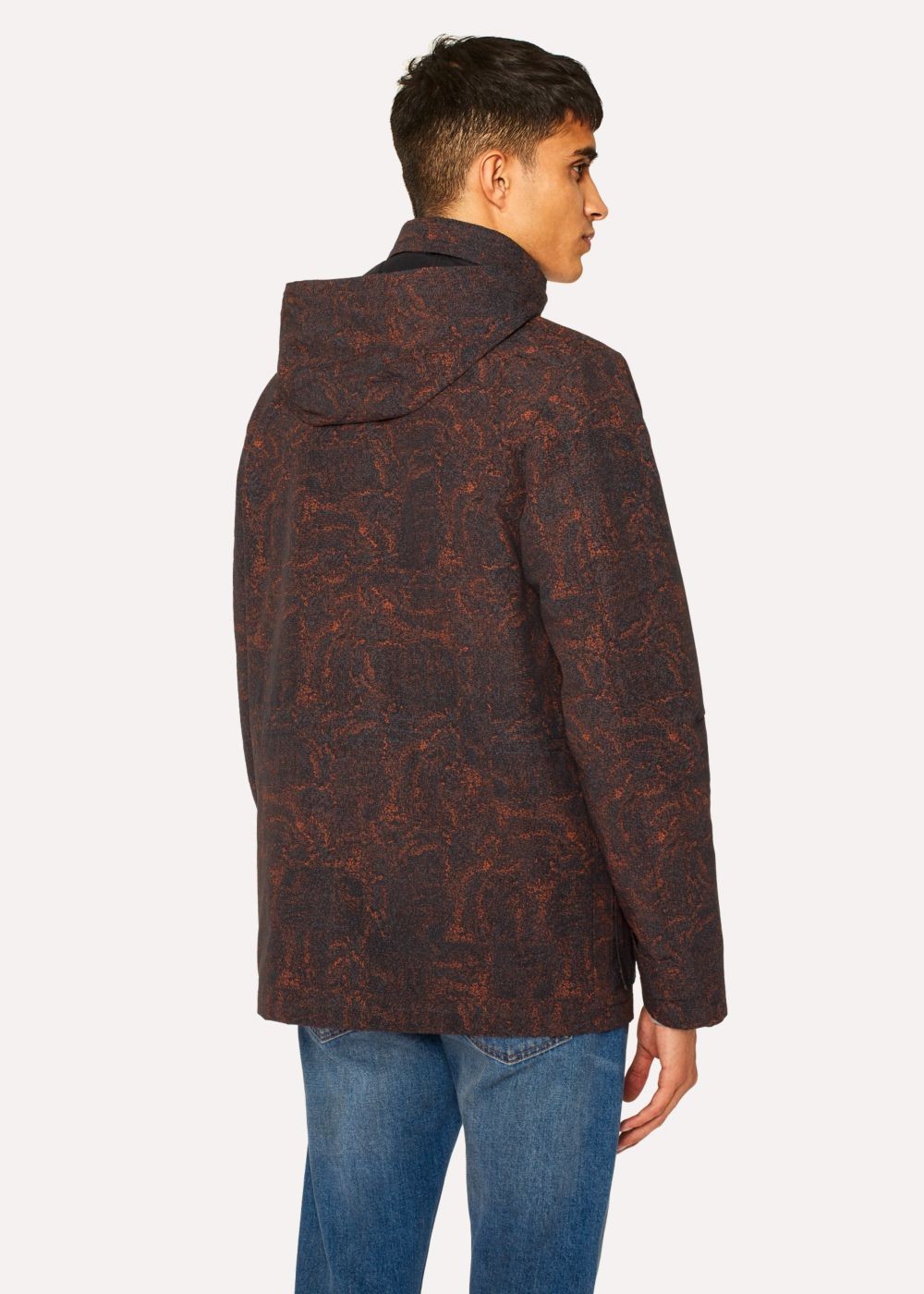 Paul Smith Men's 'painted Scribble' Print Cotton-Blend Field Coats