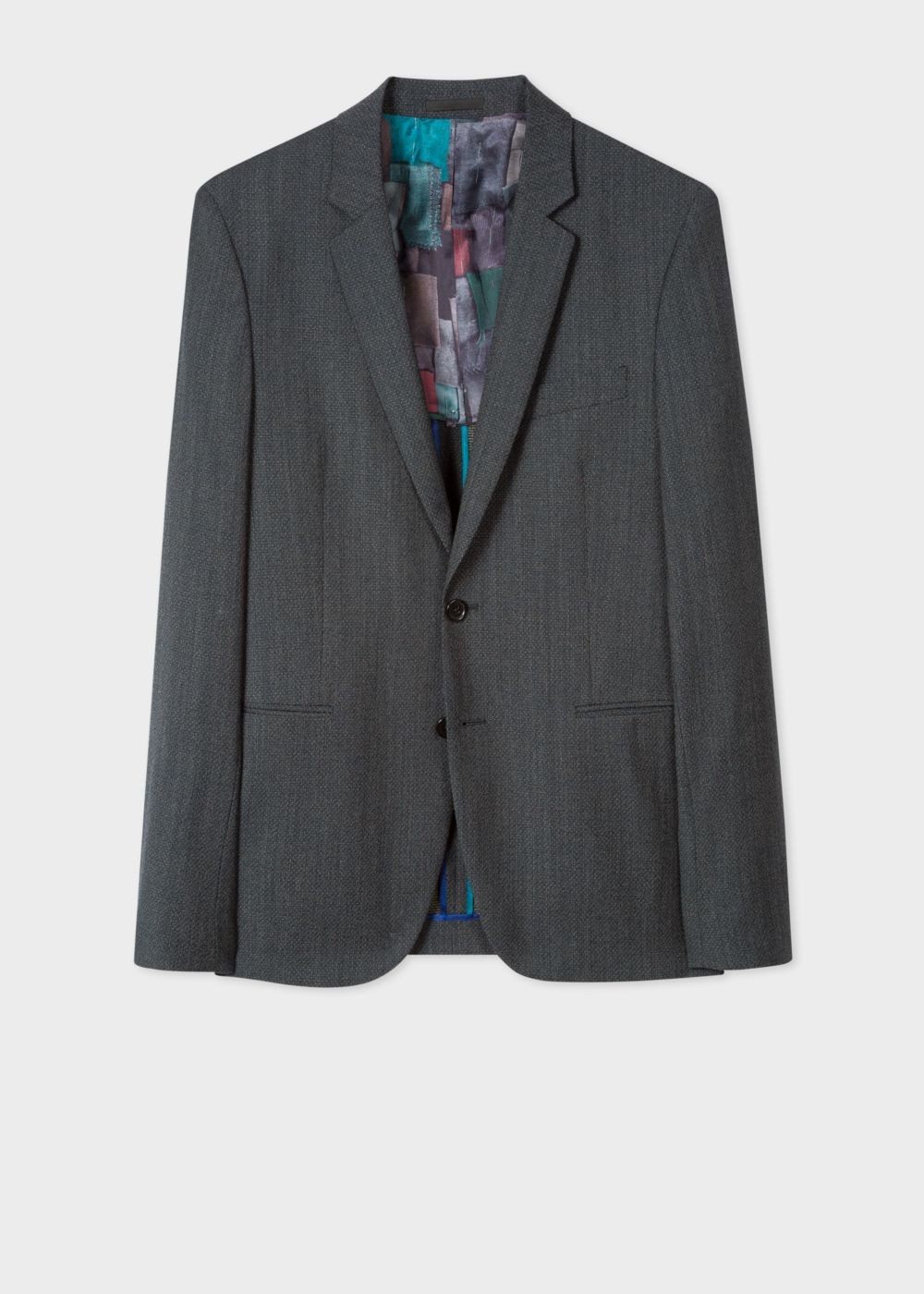 Paul Smith Men's Slim-Fit Navy Flecked-Wool Buggy-Lined Blazer Clothing
