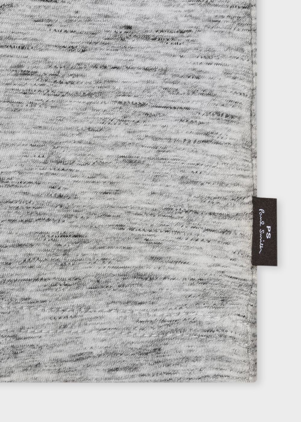 Paul Smith Men's Grey Marl And Cream Stripe T-Shirts