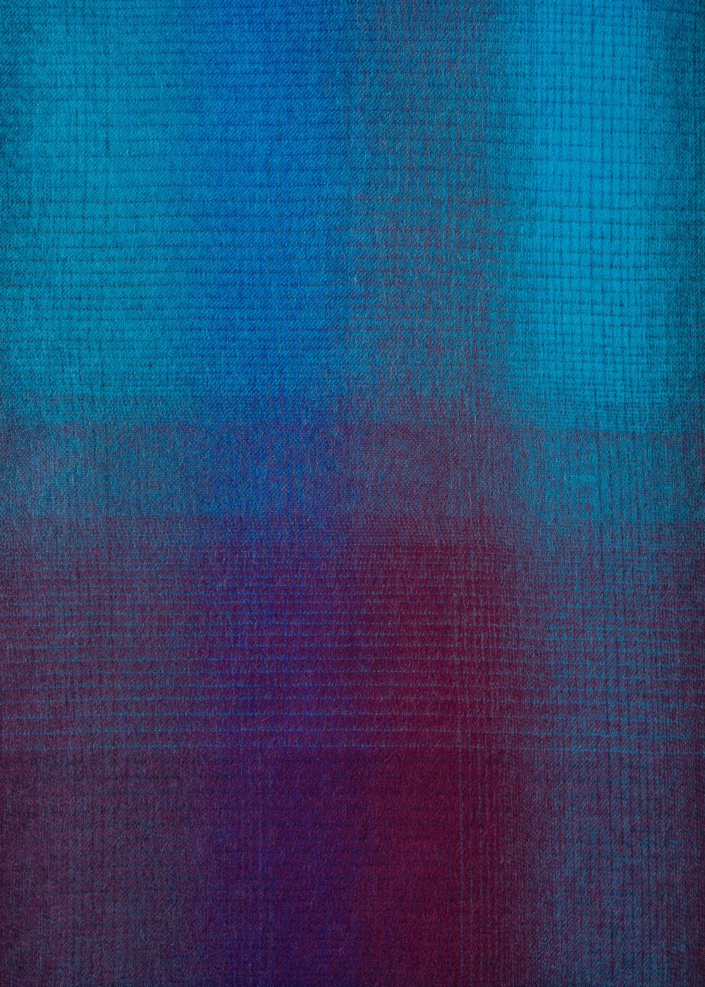 Paul Smith Mens's Navy Gradient Lambswool Scarf