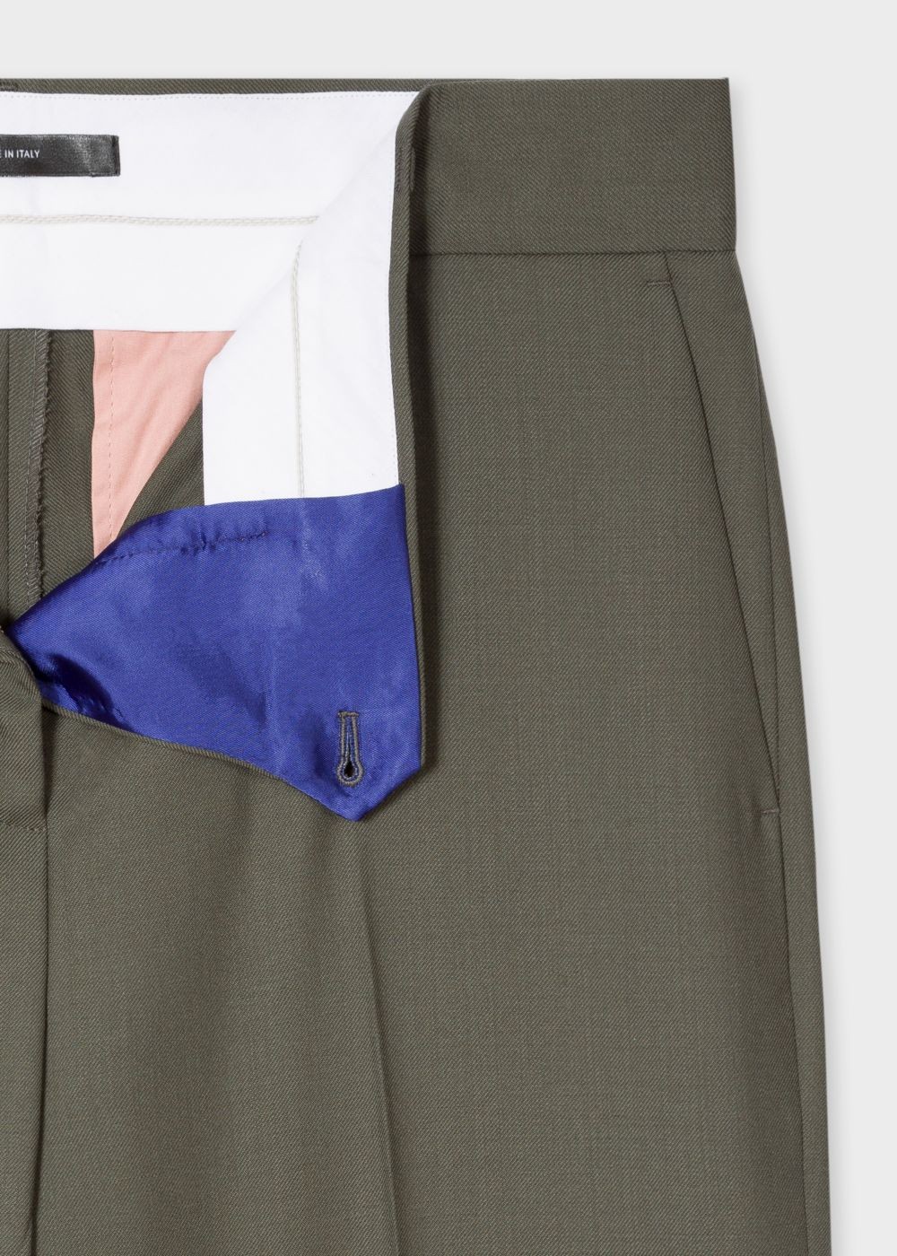 Paul Smith A Suit To Travel In - Women's Olive Green One-Button Wool Suit