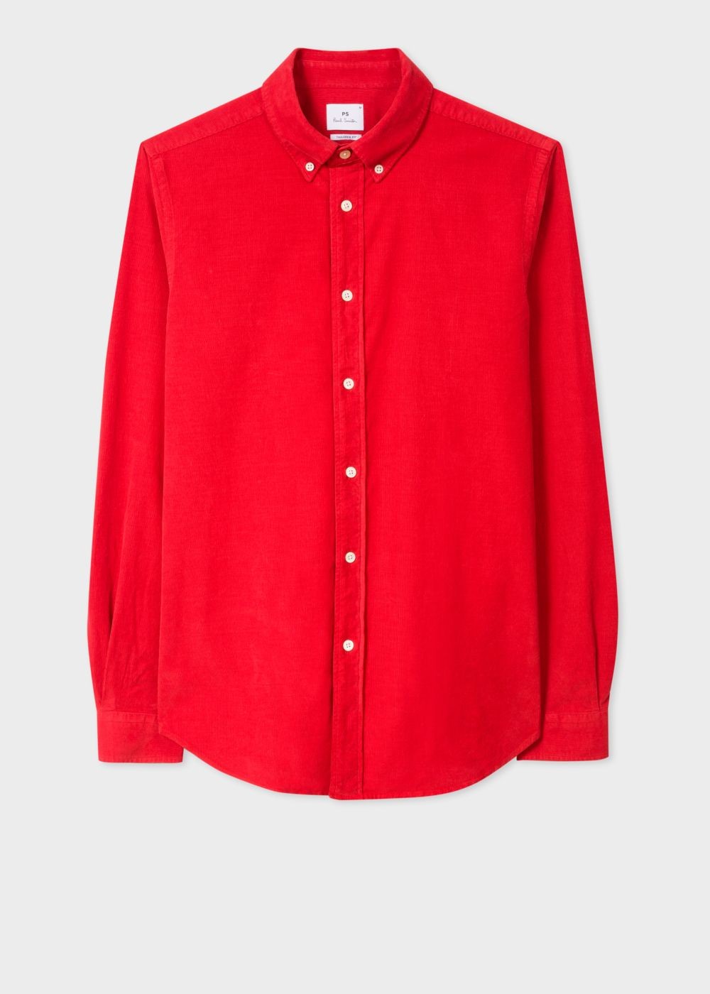 Paul Smith Men's Tailored-Fit Red Corduroy T-Shirts