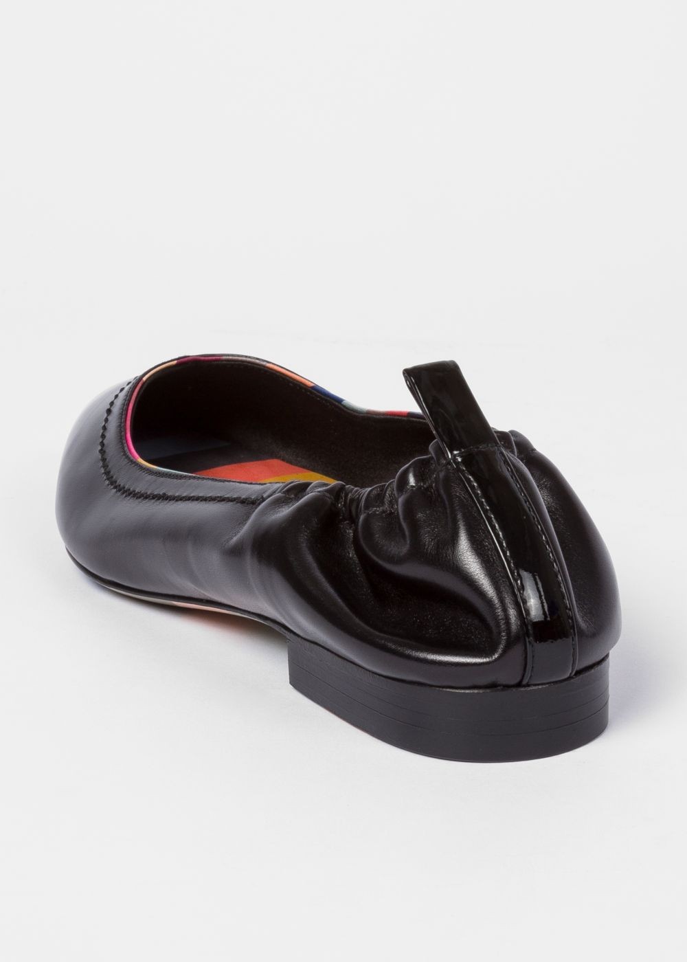 Paul Smith Women's Black 'lima' Leather Pumps With 'swirl' Details Trainers