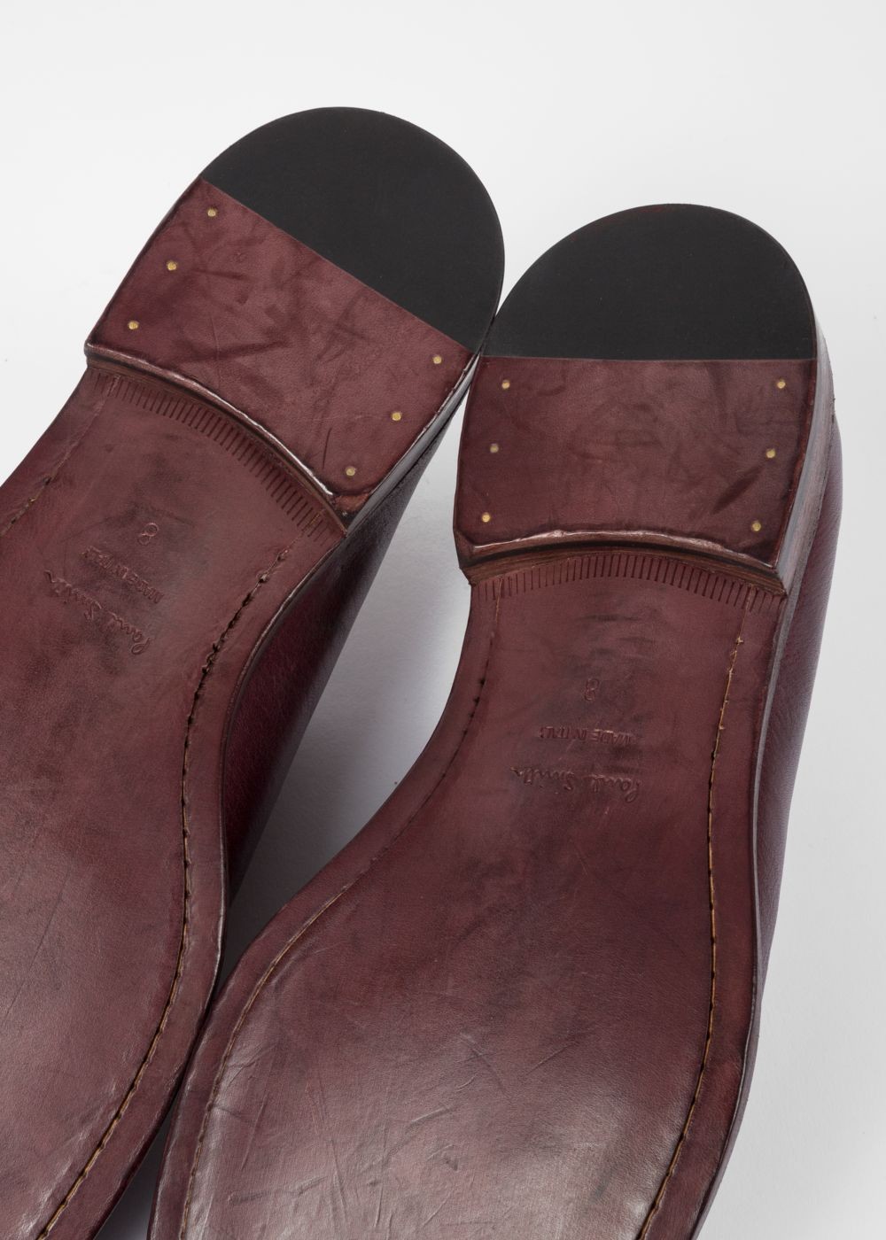 Paul Smith Men's Damson Leather 'chester' Flexible Travel Sneakers