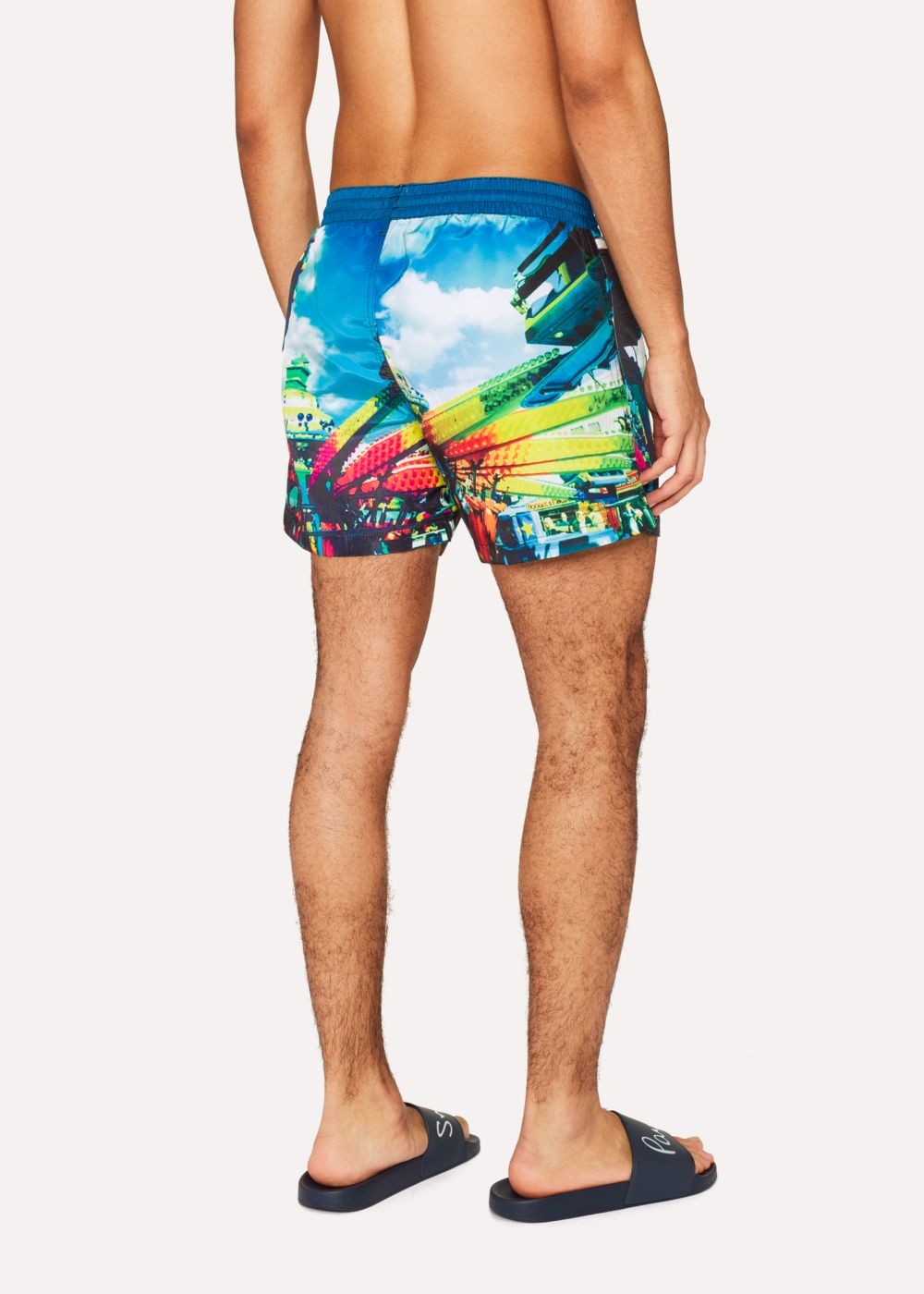 Paul Smith Men's Multi-Coloured 'brighton Photo' Print Swim Shorts