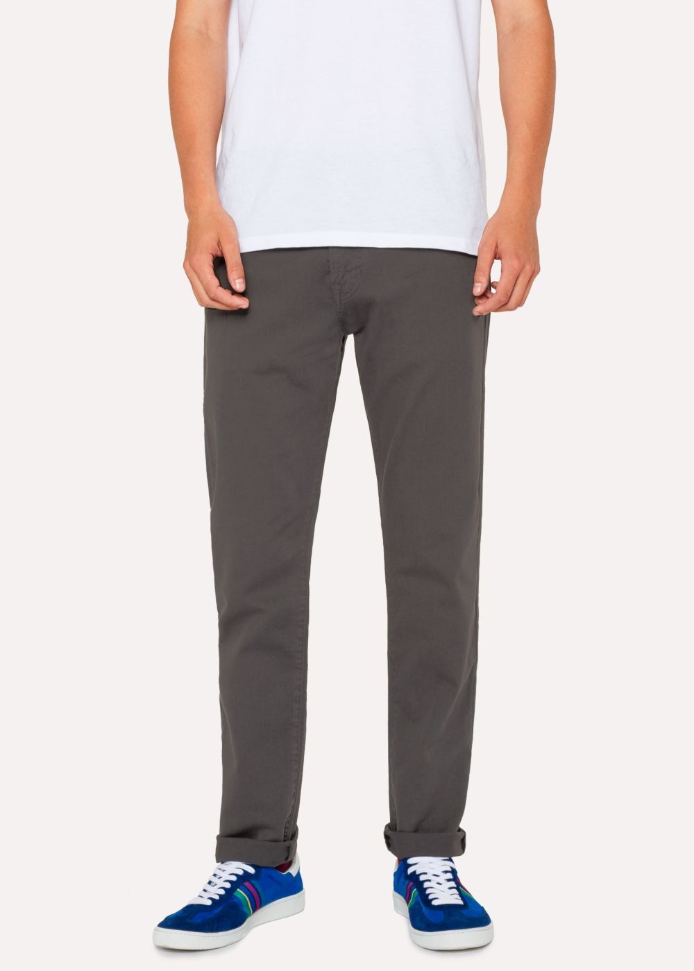 Paul Smith Men's Tapered-Fit Grey Garment-Dye Jeans