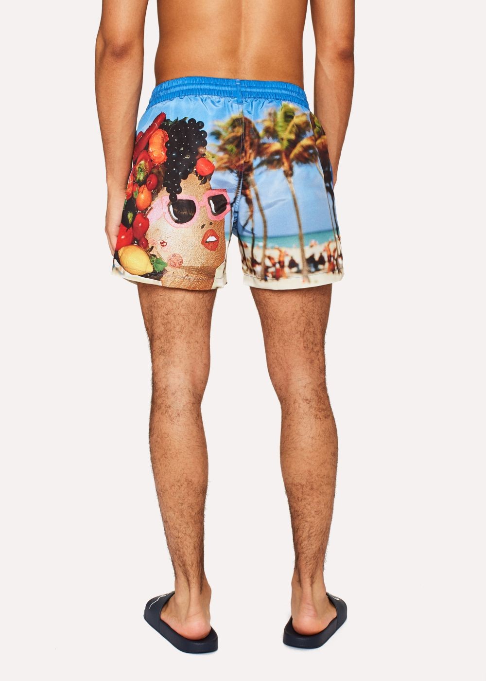 Paul Smith Men's Blue Martin Parr 'beach' Print Swim Shorts
