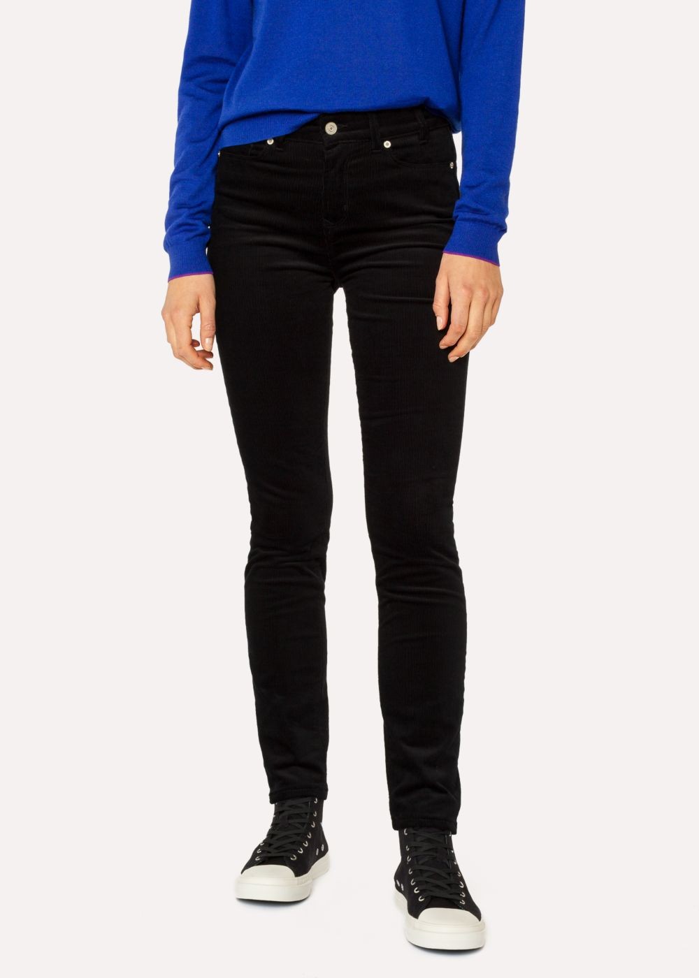 Paul Smith Women's Black Skinny-Fit Corduroy Pants