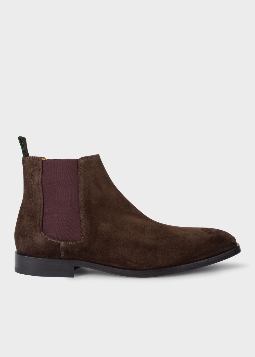 Paul Smith Men's Dark Brown Suede 'gerald' Chelsea Boots