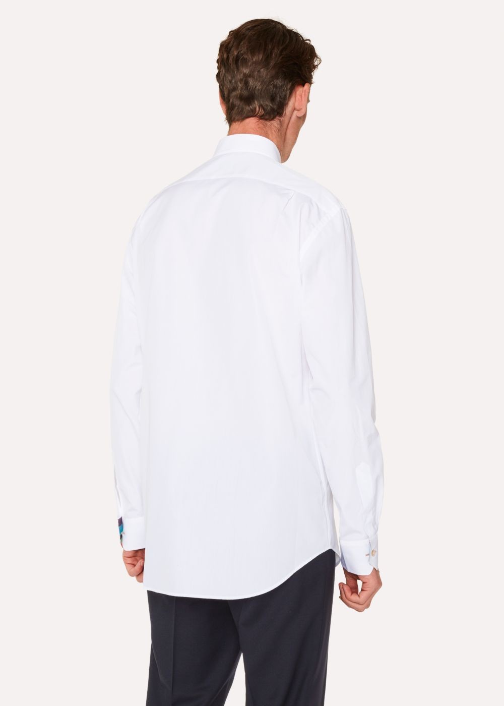 Paul Smith Men's Classic-Fit White Cotton 'artist Stripe' Cuff T-Shirt