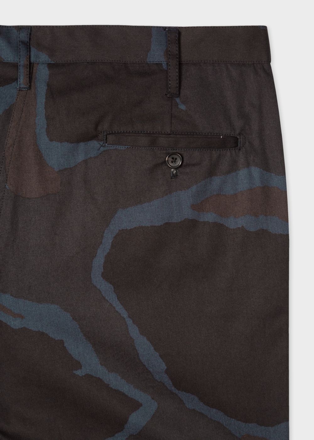 Paul Smith Men's Black Camouflage Cotton Shorts