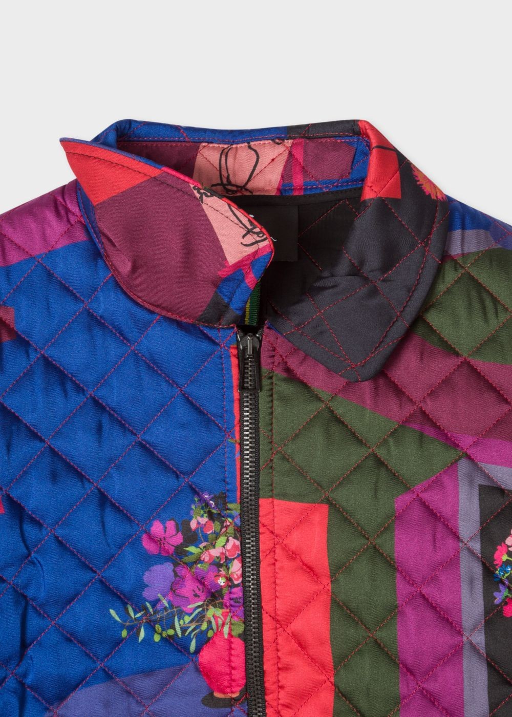 Paul Smith Womens's 'still Life Bouquet' Print Quilted Coat