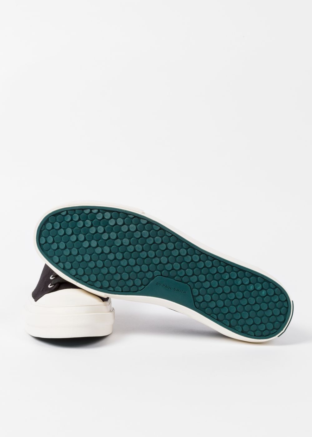 Paul Smith Men's Black Canvas 'kinsey' Shoes With Dino Print