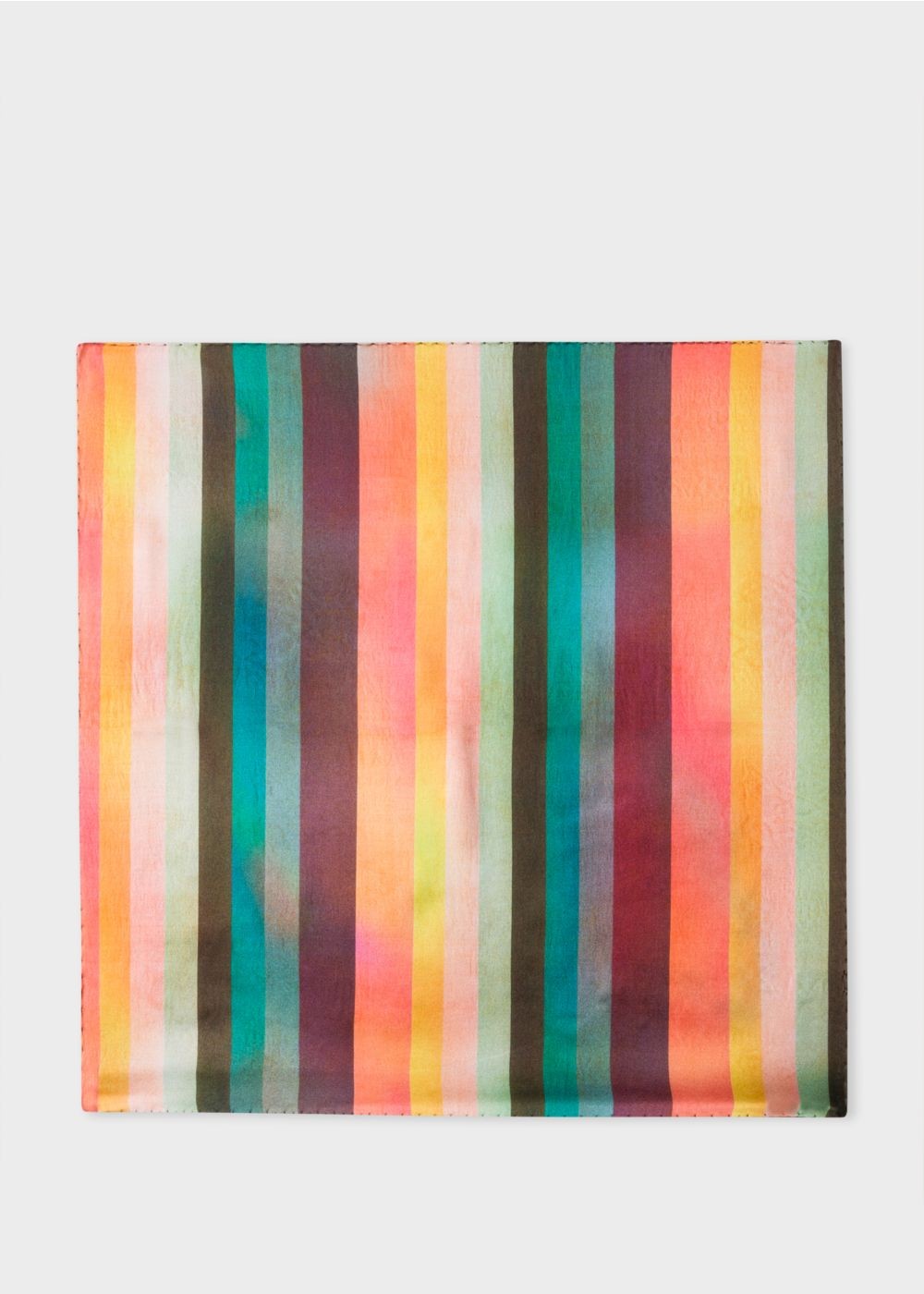 Paul Smith Men's Large 'artist Stripe' Silk Pocket Square Accessories