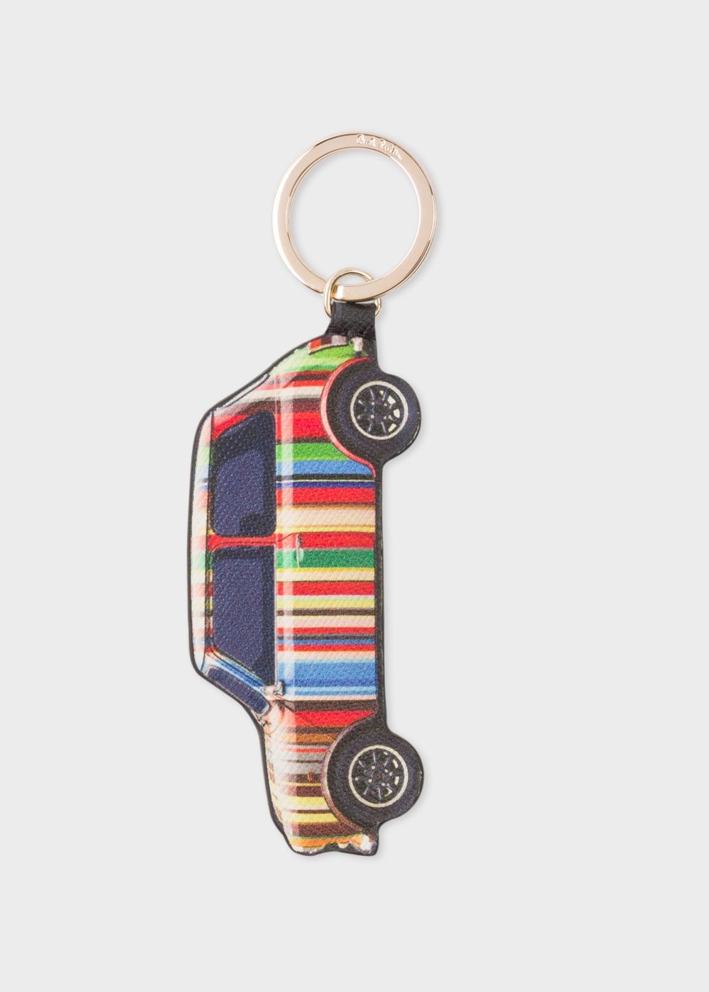 Paul Smith Stripe Mini Calf Leather Keyring Accessories Men
