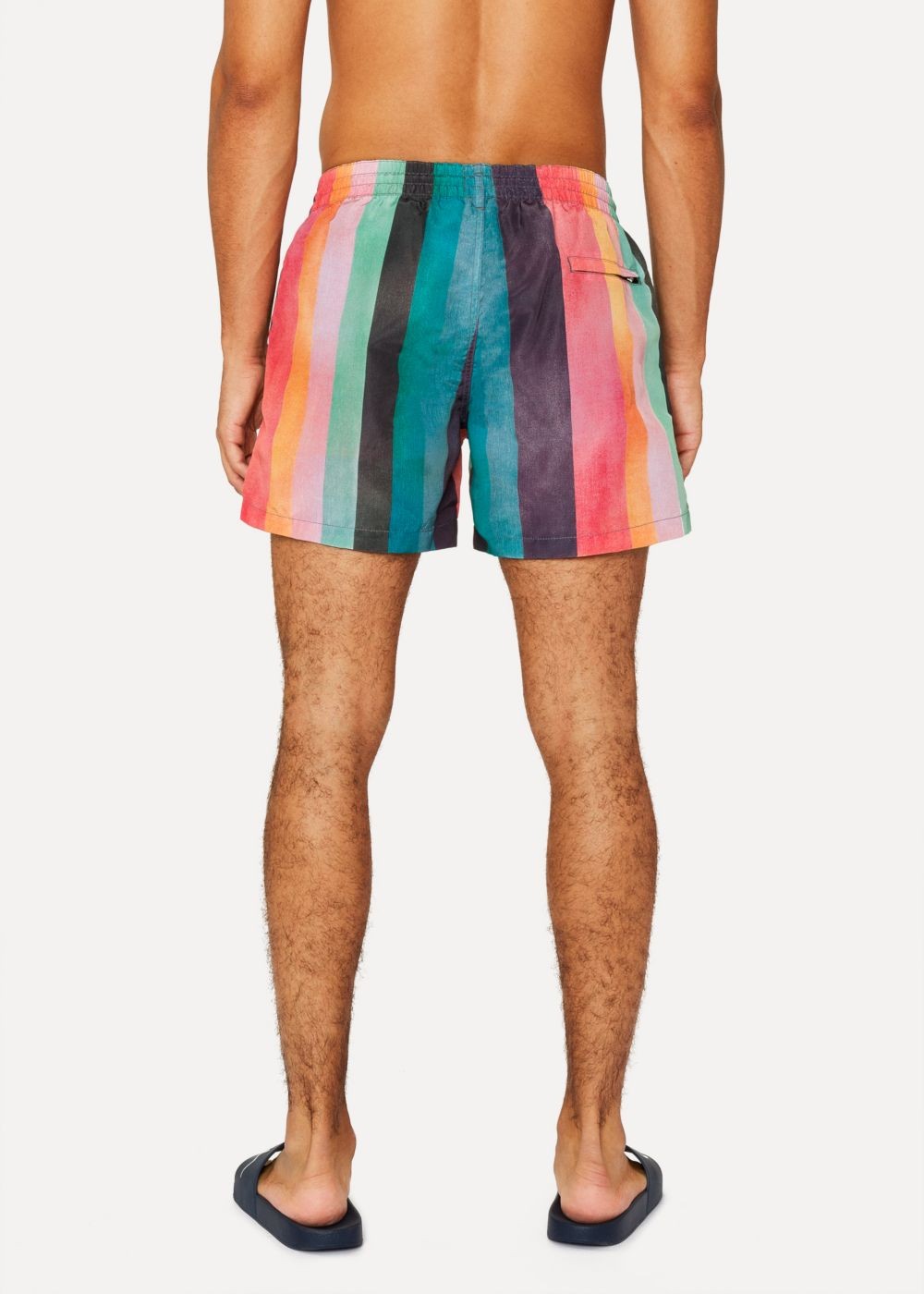Paul Smith Men's 'artist Stripe' Print Swim Shorts