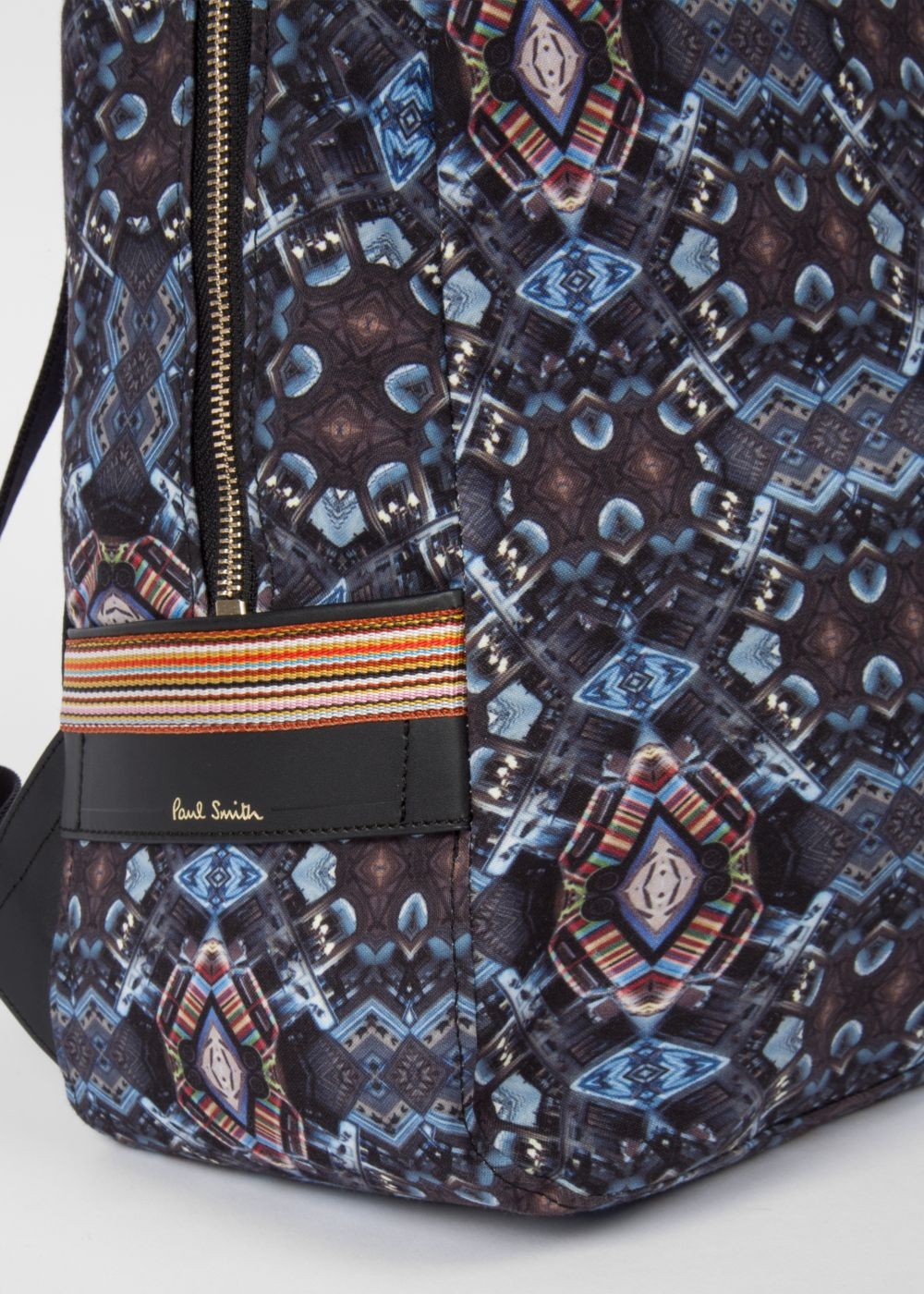 Paul Smith Men's 'mini Kaleidoscope' Print Canvas Backpack