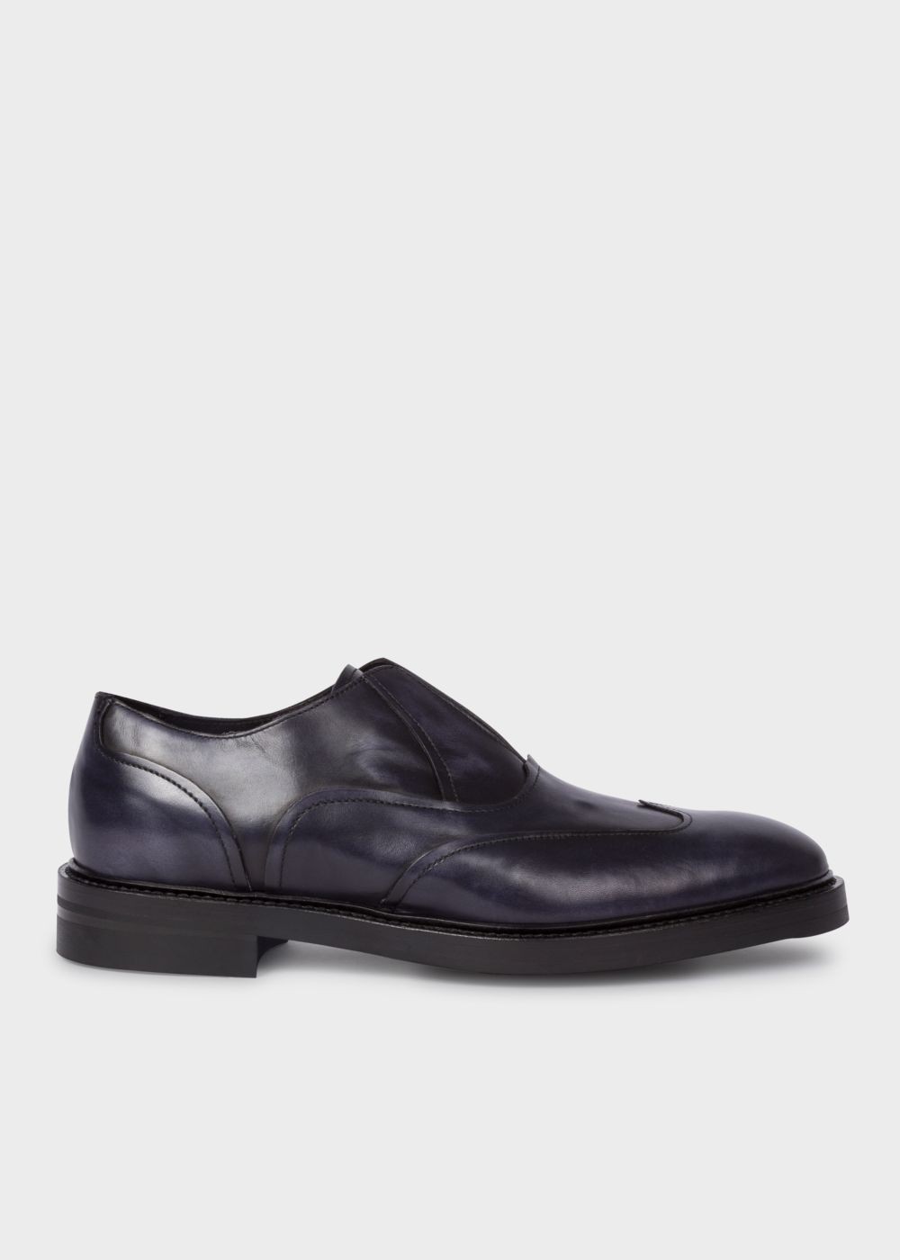 Paul Smith Mens's Dark Navy 'hicks' Laceless Leather Brogues Trainers