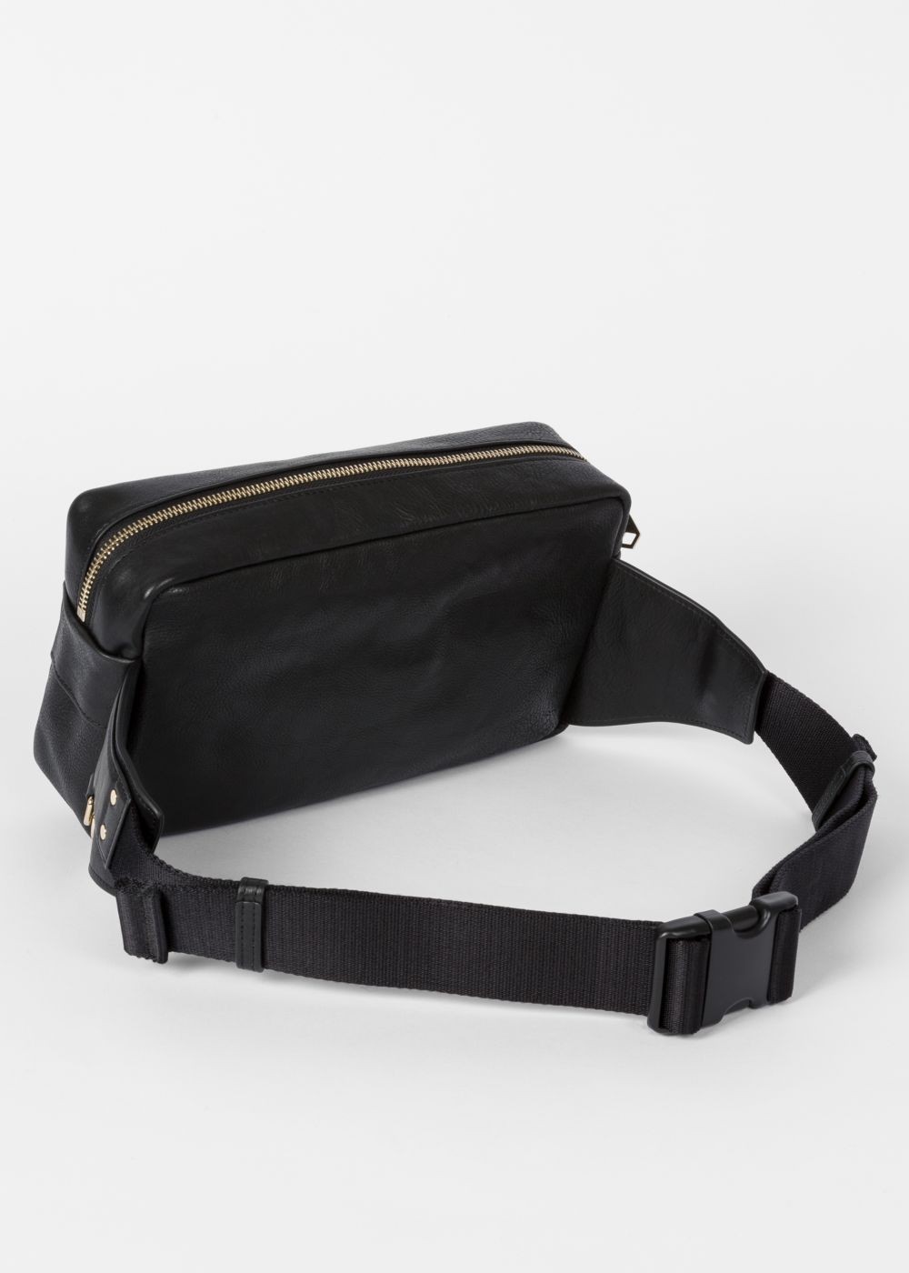 Paul Smith Mens's Black Leather 'dreamer' Print Bum Handbag