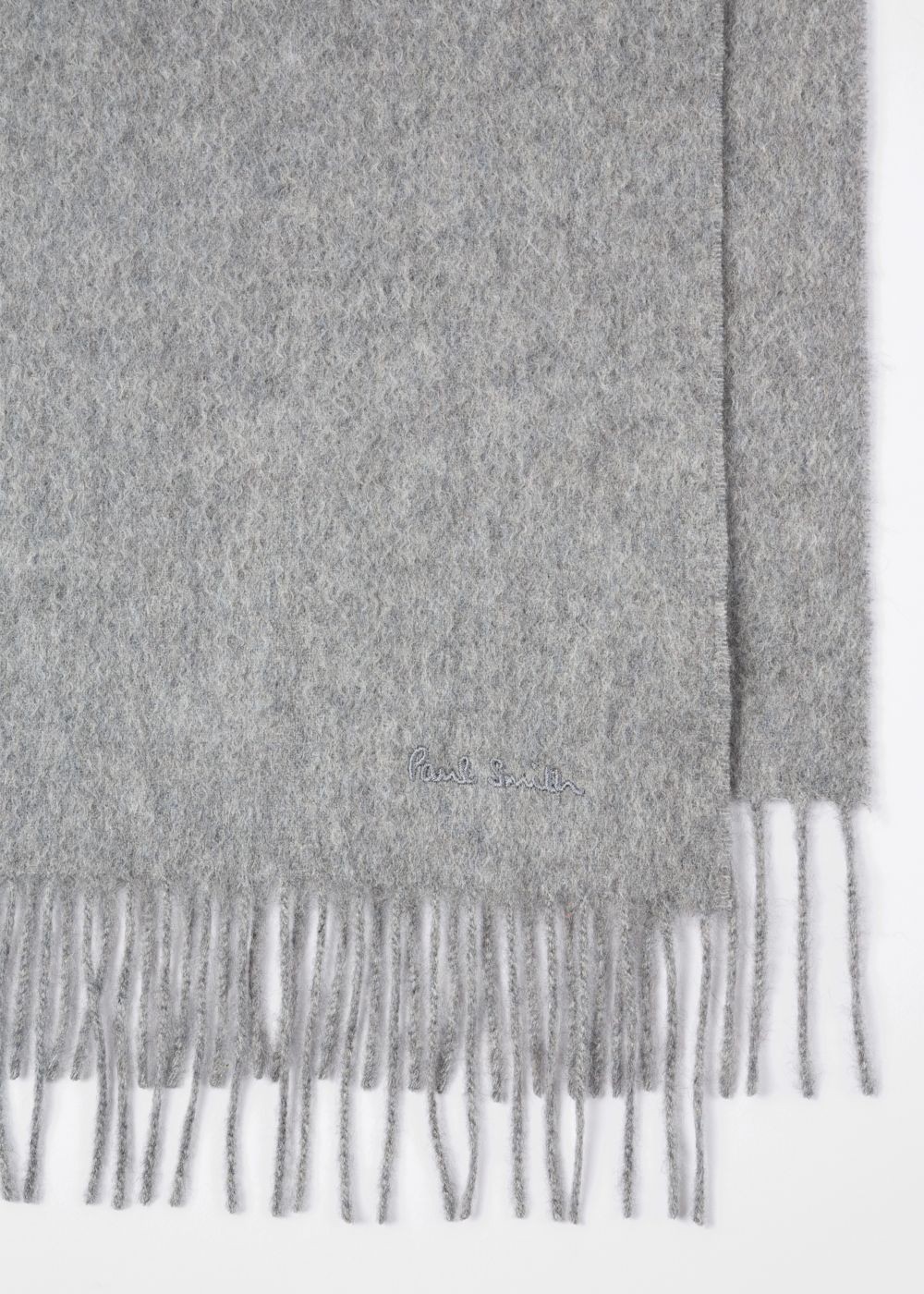 Paul Smith Grey Cashmere Scarf Mens